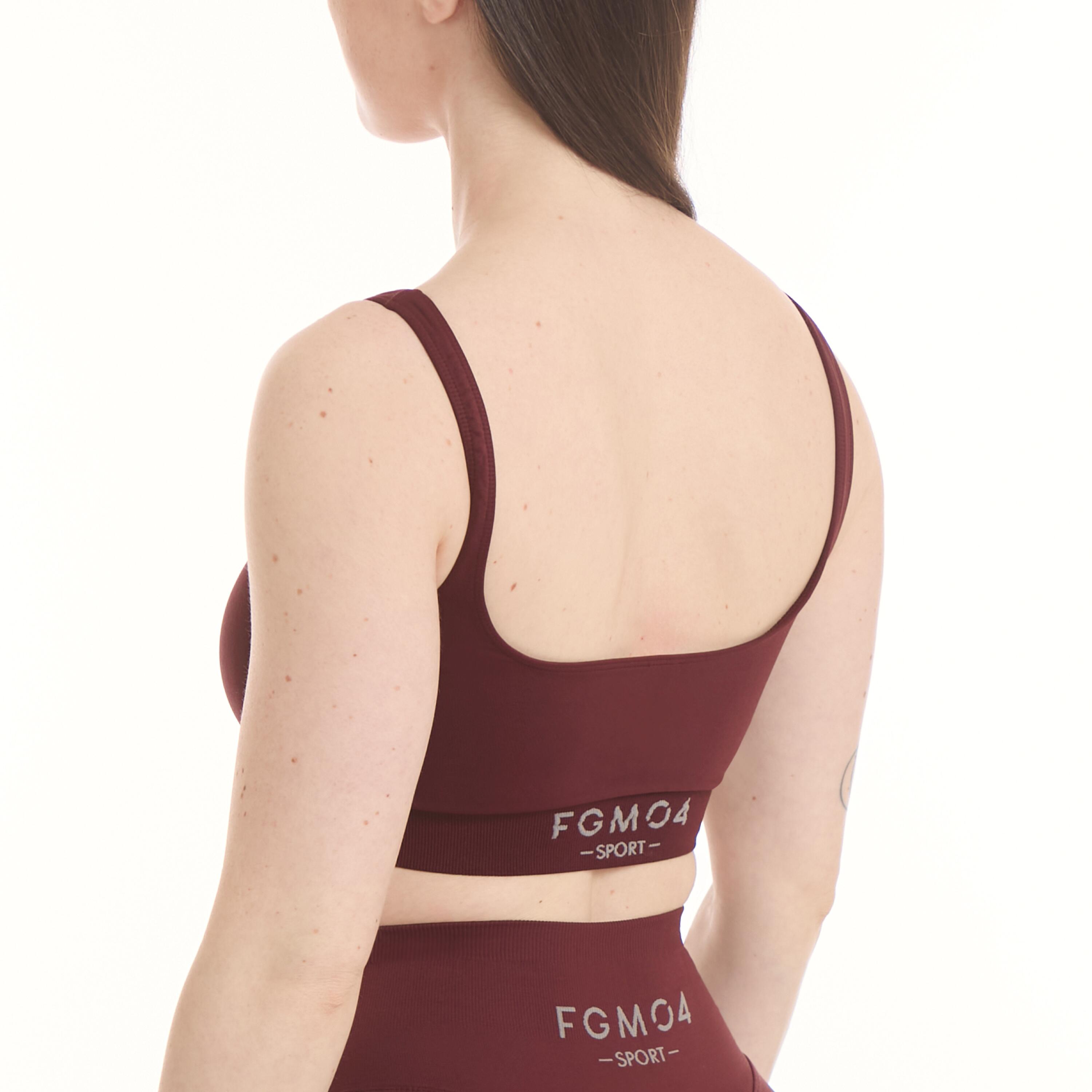 FGM04 TOP GYM FASHION MERLOT 4/6