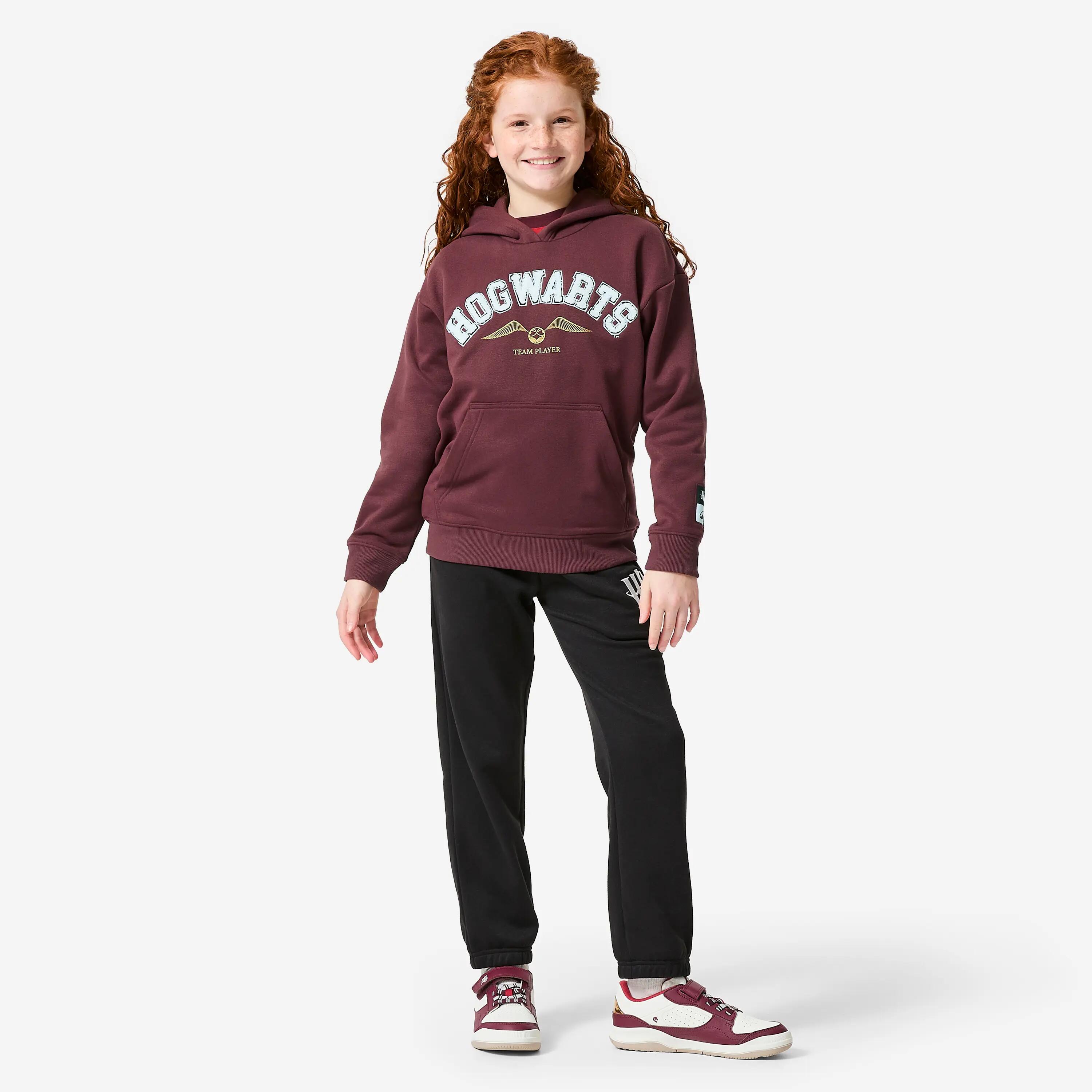 Kids’ warm fleece hoodie, Harry Potter, burgundy -  2