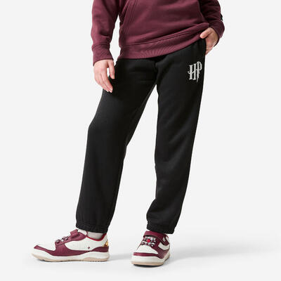 Pantaloni tuta bambino ginnastica Harry Potter regular fit pesanti neri