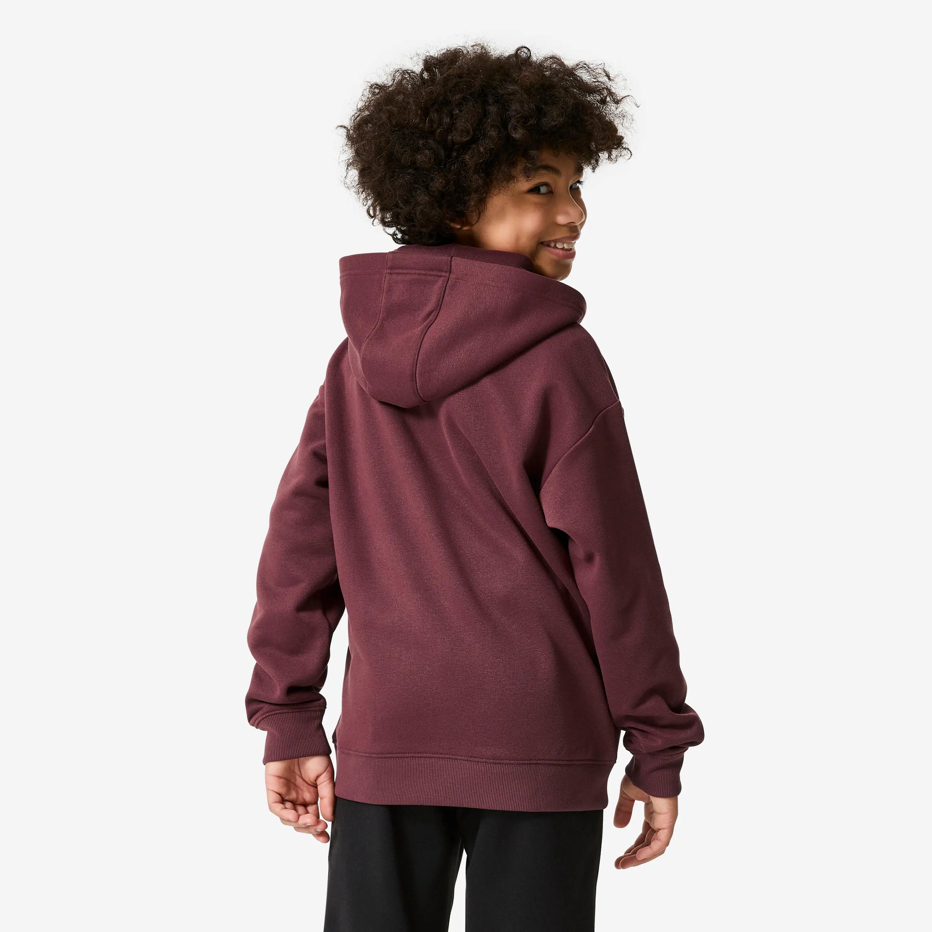 Kids’ warm fleece hoodie, Harry Potter, burgundy -  4