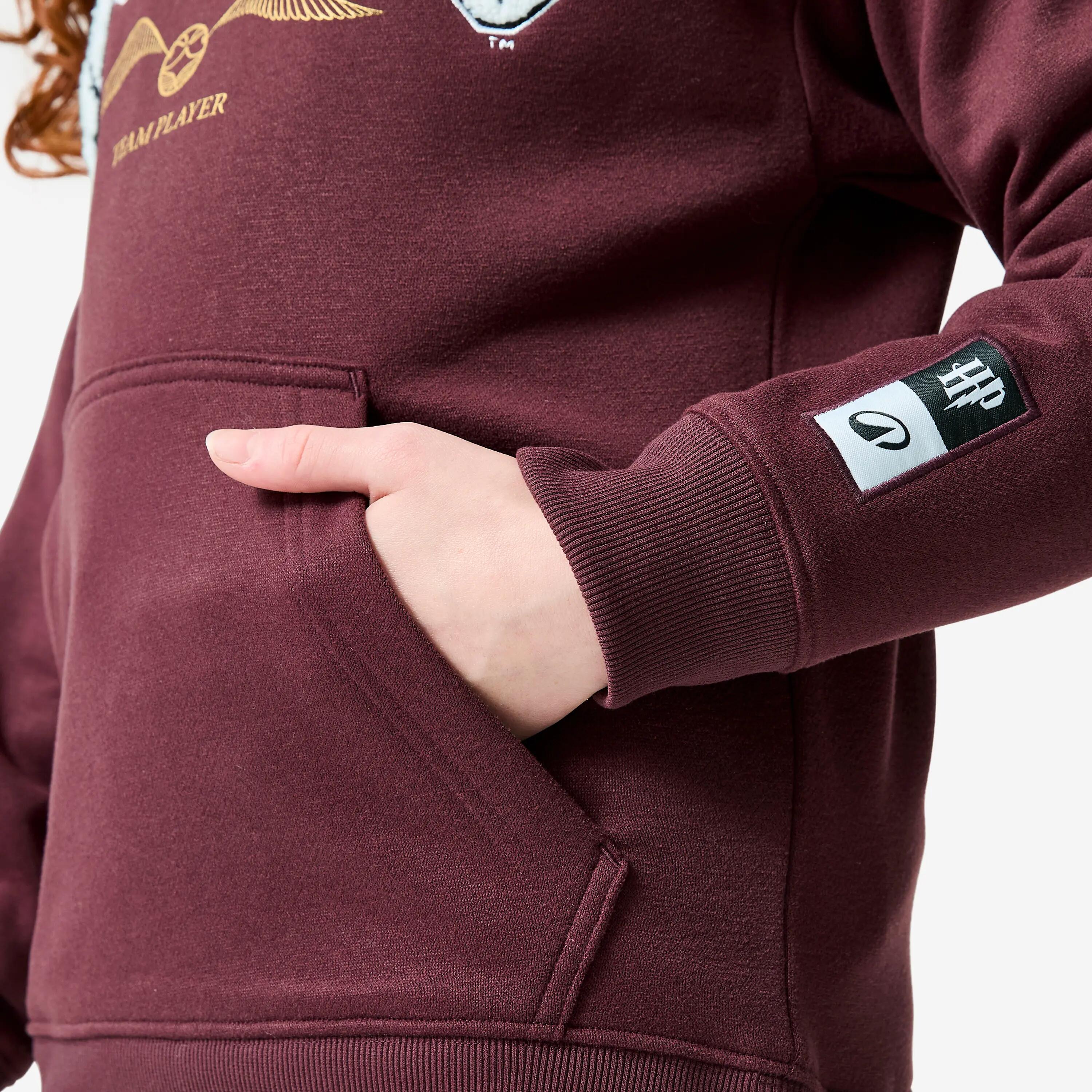 Kids’ warm fleece hoodie, Harry Potter, burgundy -  5