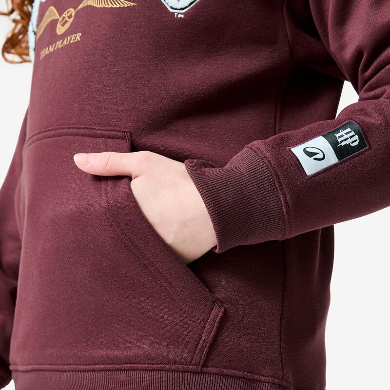 Çocuk Kapüşonlu Sweatshirt - Harry Potter Desenli Bordo