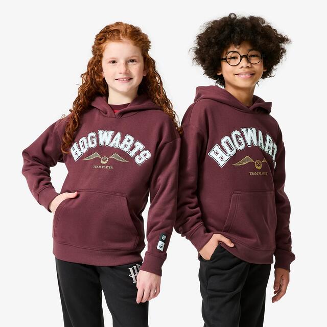 Sweat à capuche en molleton chaud enfant, Harry Potter bordeaux