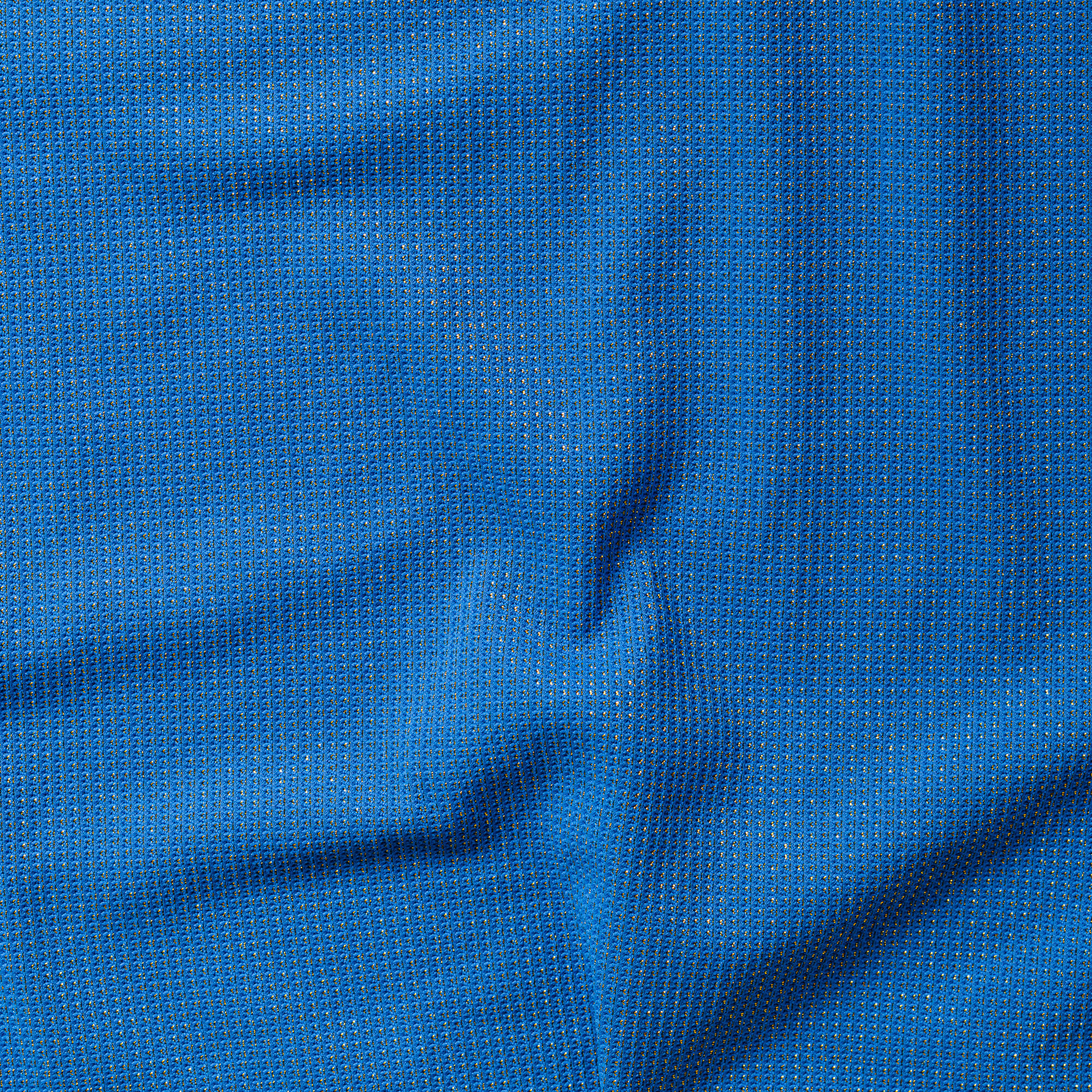 Bikini costume due pezzi - top fascia e slip a “V” piquet lurex azzuro 3/4