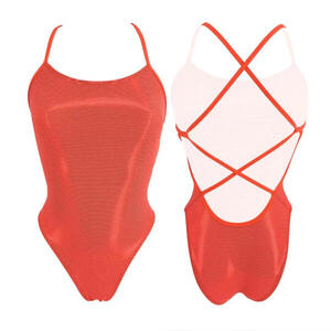 Bañador mujer natación Turbo sirene brillante Naranja
