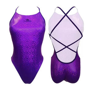 Bañador mujer natación Turbo sirene brillante Morado