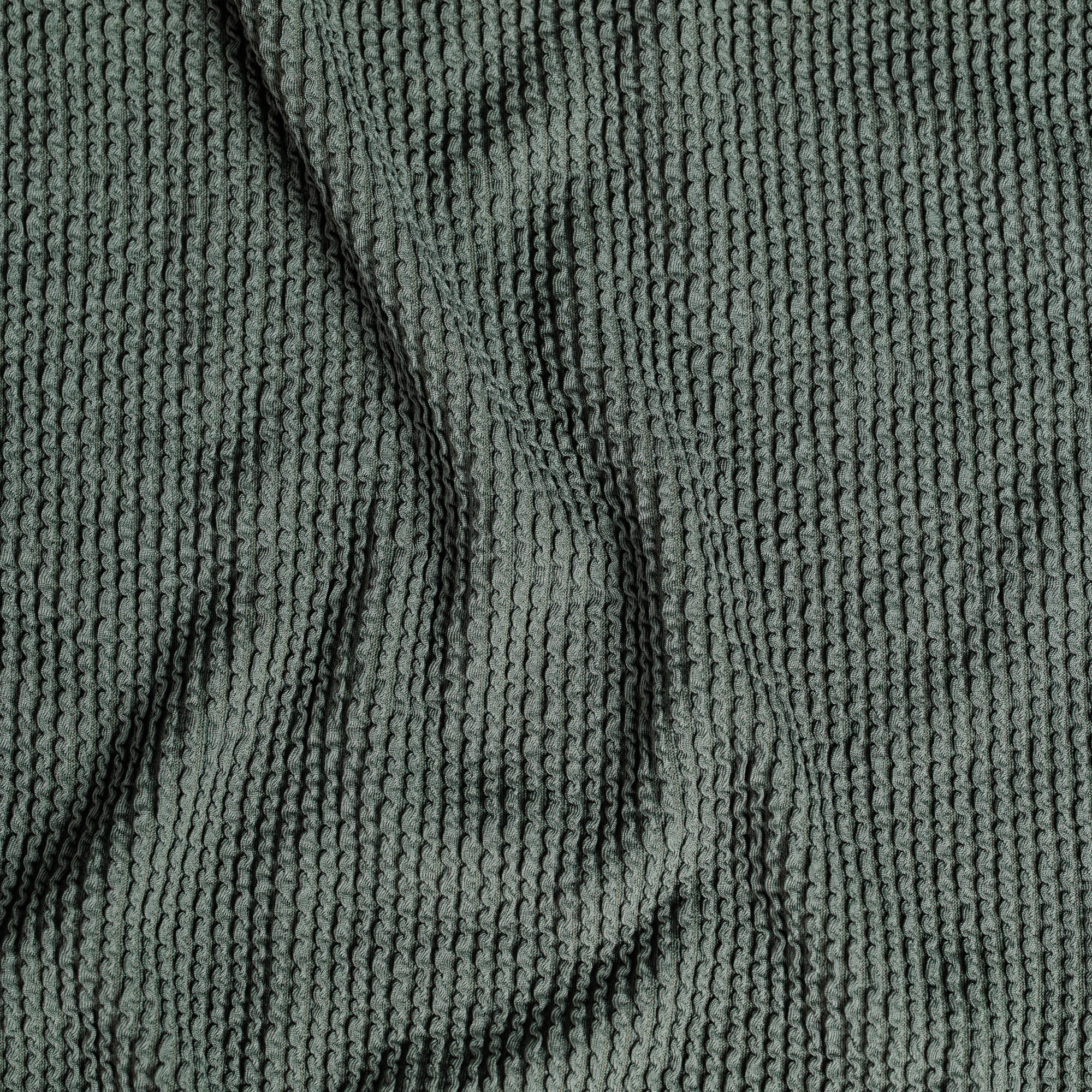 Bikini costume due pezzi in microfibra - top fascia e slip a “V” verde 8/8