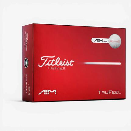 Balles de golf x12, TruFeel AIM 360° blanches