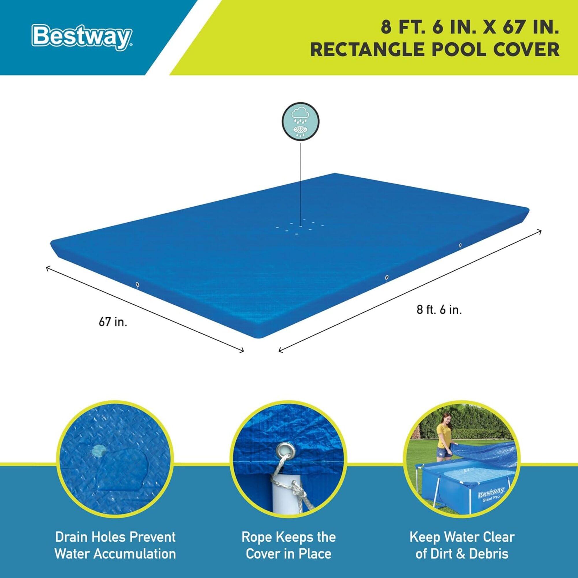 Cobertura Piscina Retangular 410 CM x 226 CM 4/6