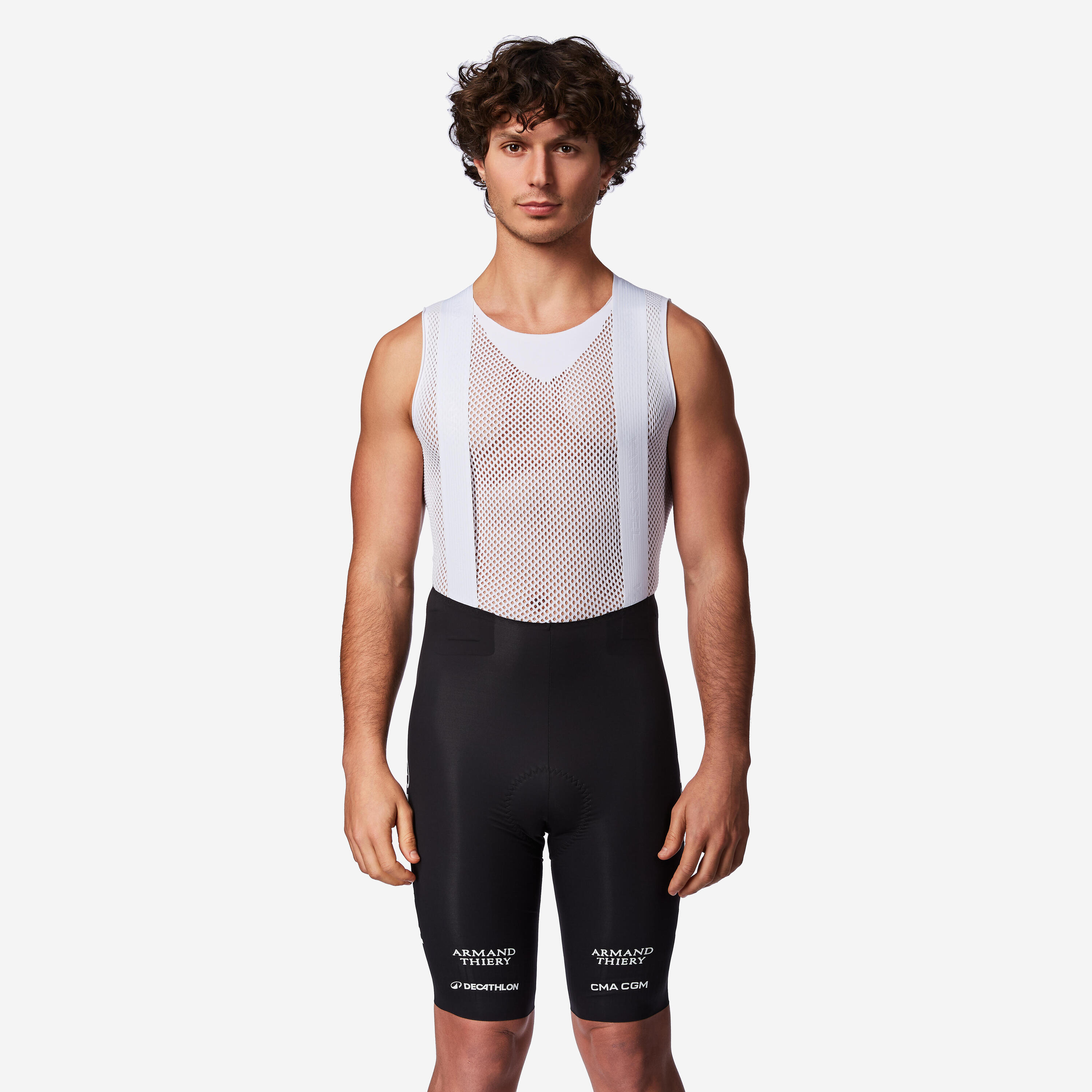 Korte fietsbroek RCR-R Decathlon CMA CGM voor heren replica