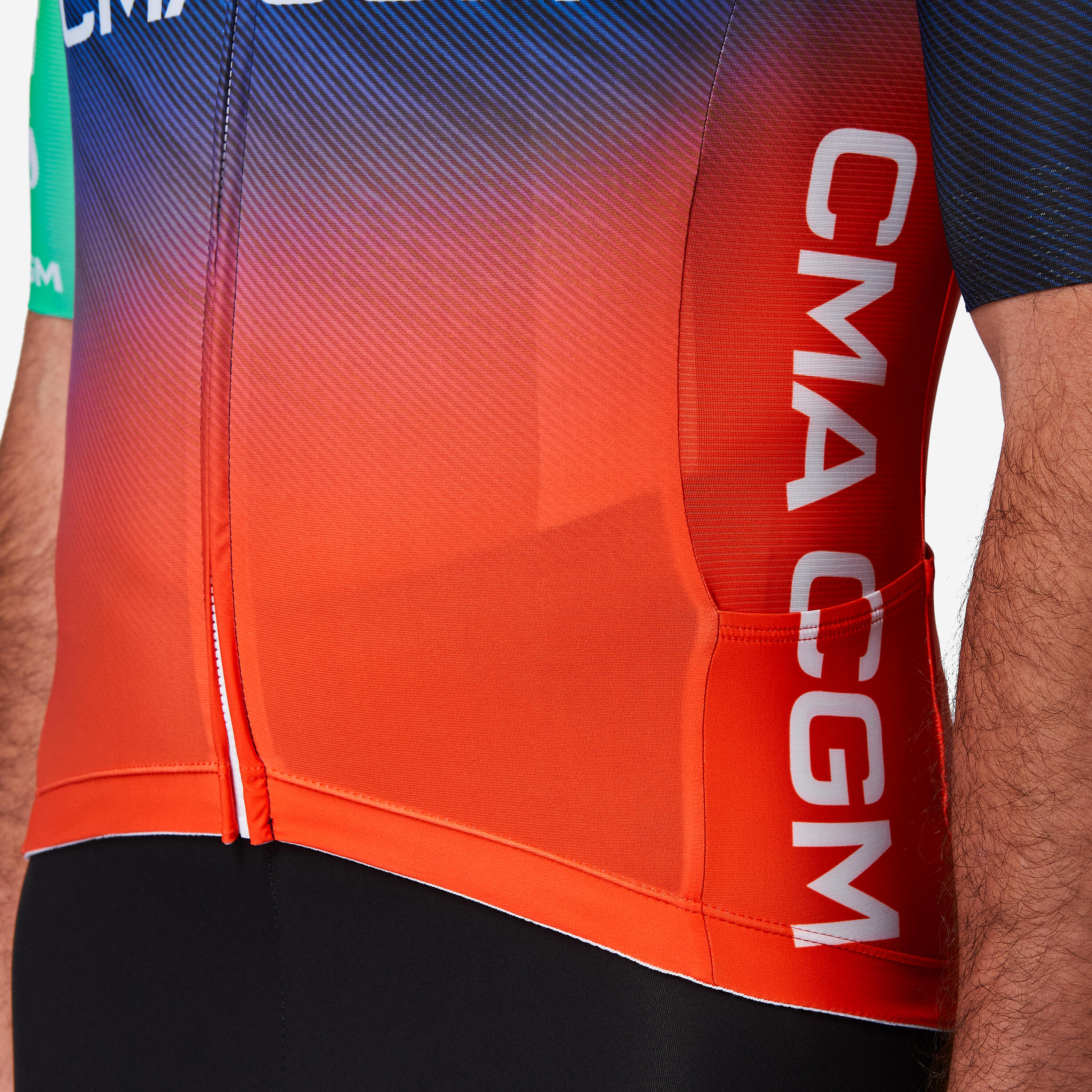 Maillot de vélo de route à manches courtes, RCR-R Decathlon CMA CGM Réplique 6/10