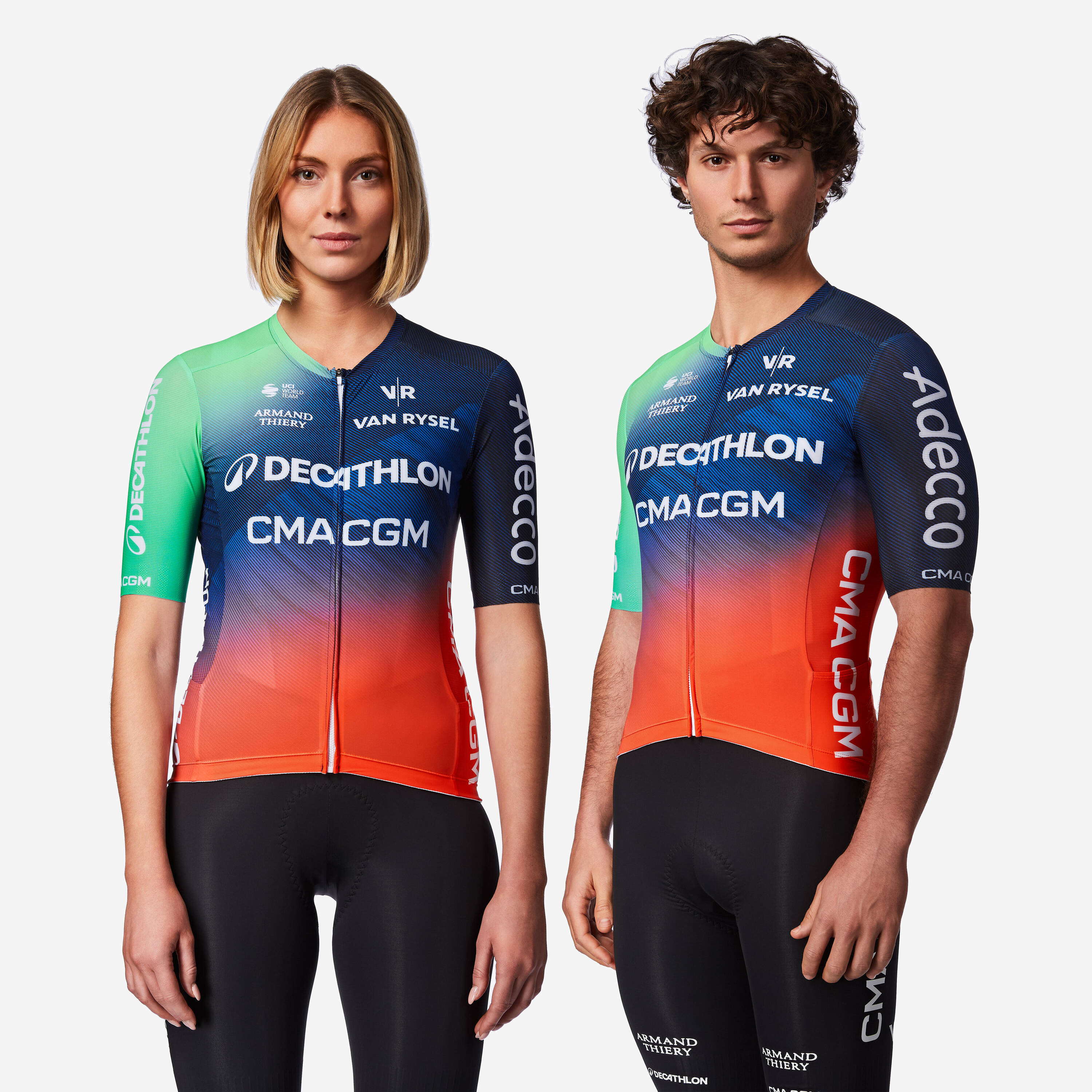 Short-sleeved road cycling jersey, RCR-R Decathlon CMA CGM Replica -  1