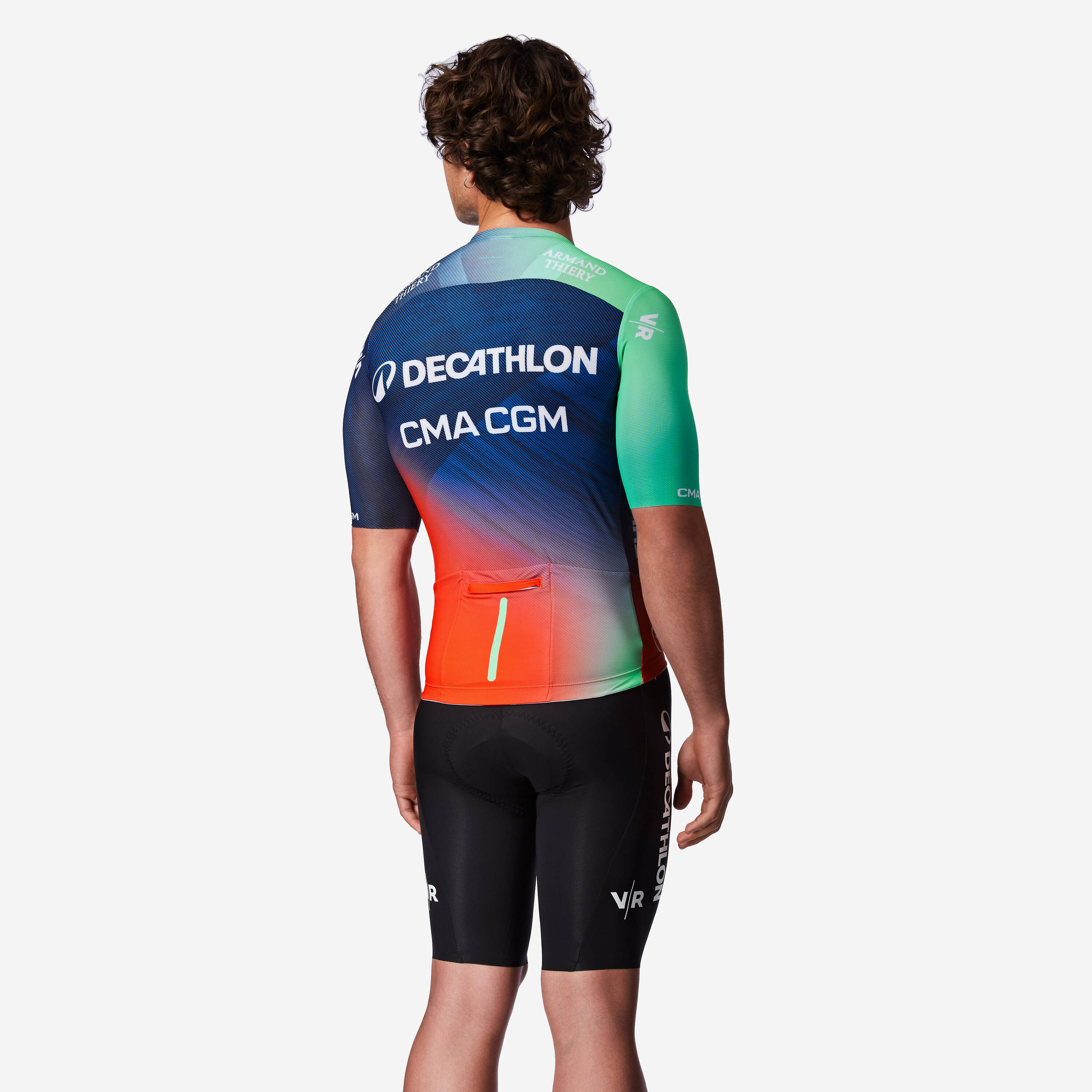 Short-sleeved road cycling jersey, RCR-R Decathlon CMA CGM Replica -  5