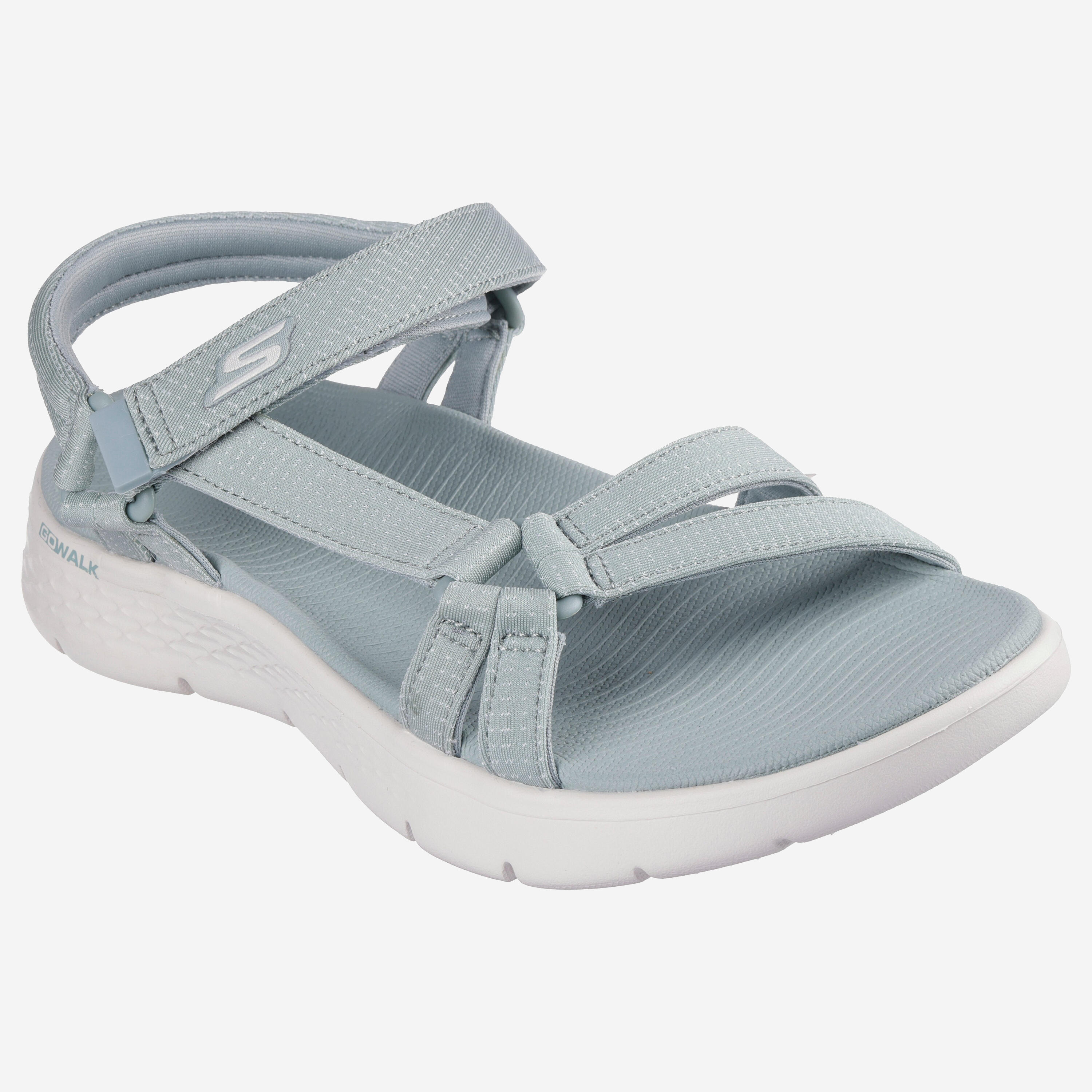 Sandalias de mujer, Skechers Go Walk Flex, verde 2/5