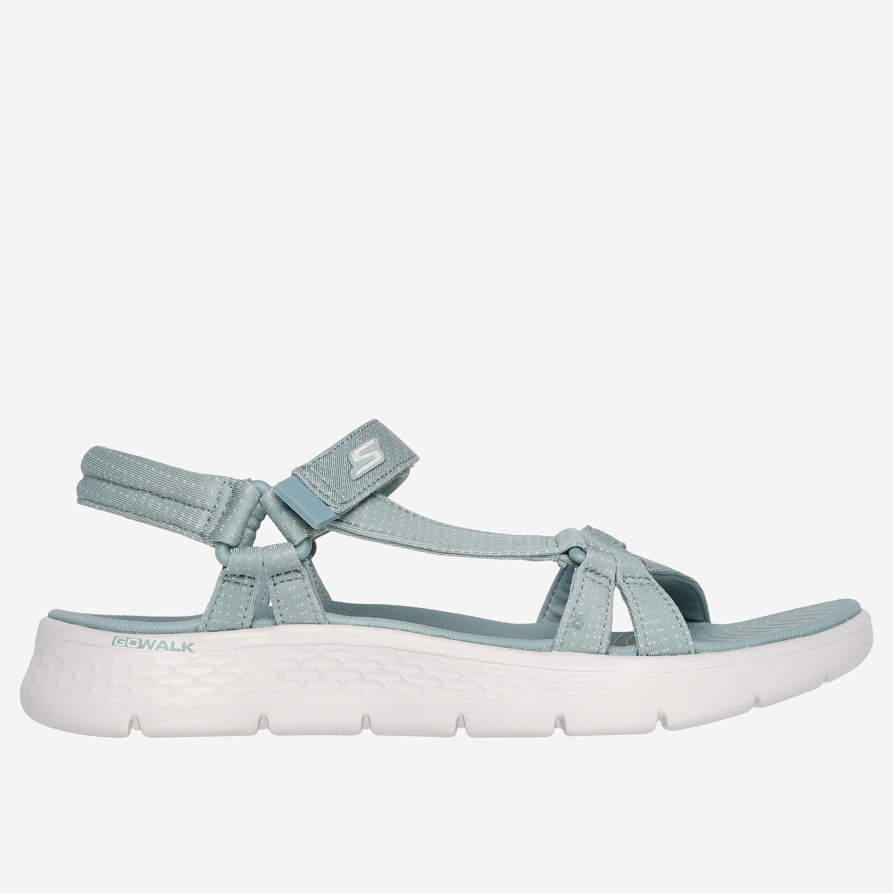 Sandalias de mujer, Skechers Go Walk Flex, verde 5/5
