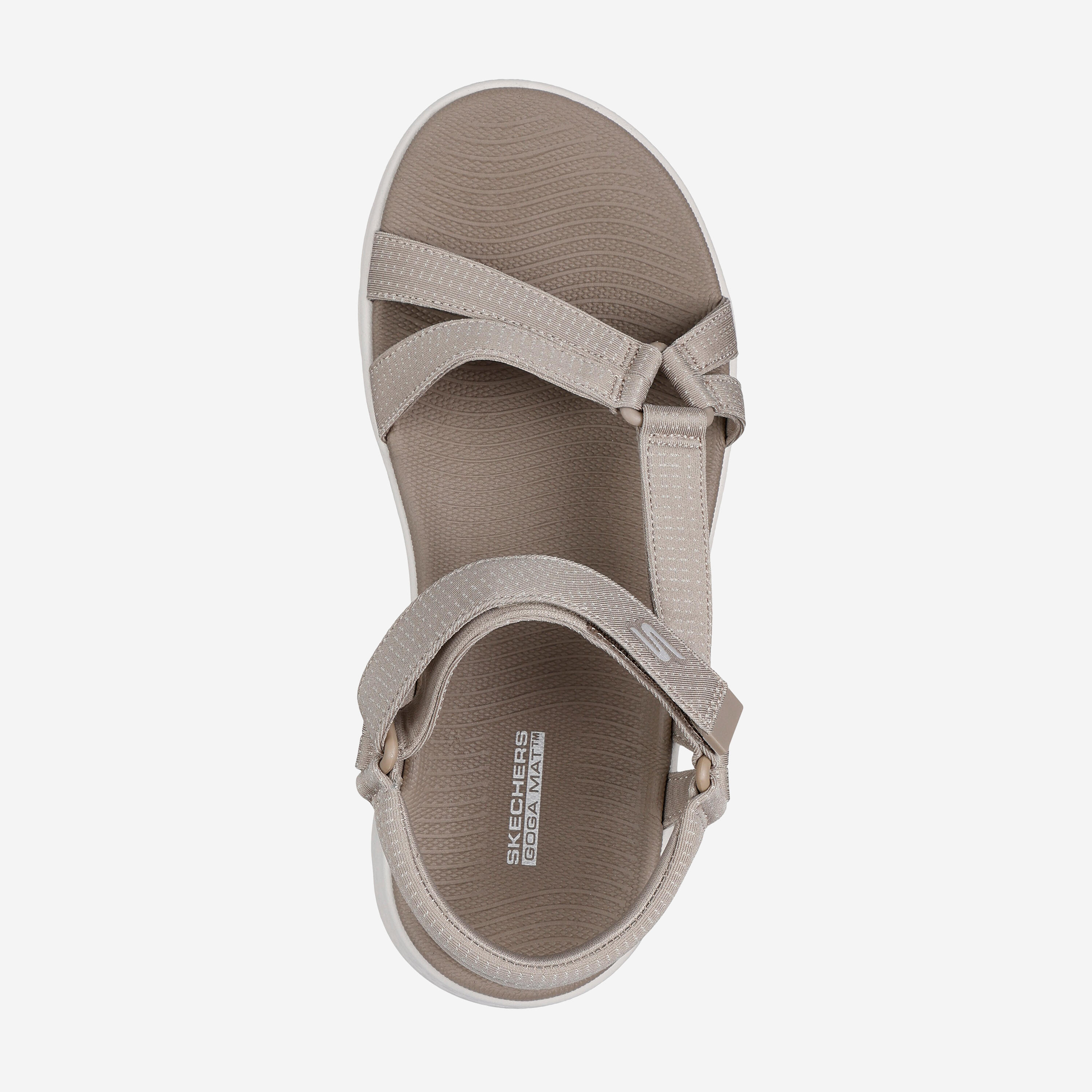Sandalias de mujer, Skechers Go Walk Flex, beige 4/5