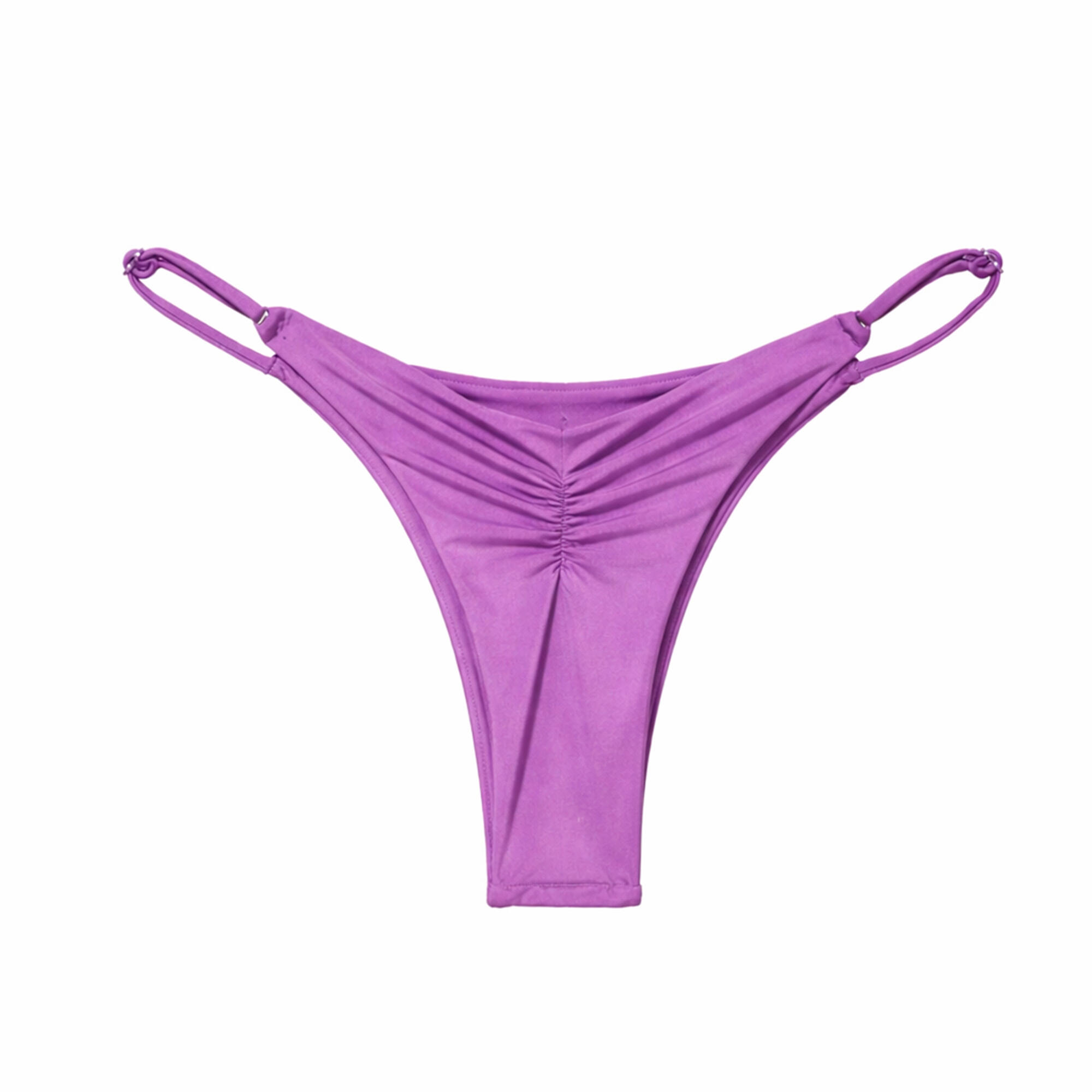 BRAGUITA AJUSTABLE DE BIKINI LILA CON FRUNCIDO 3/4