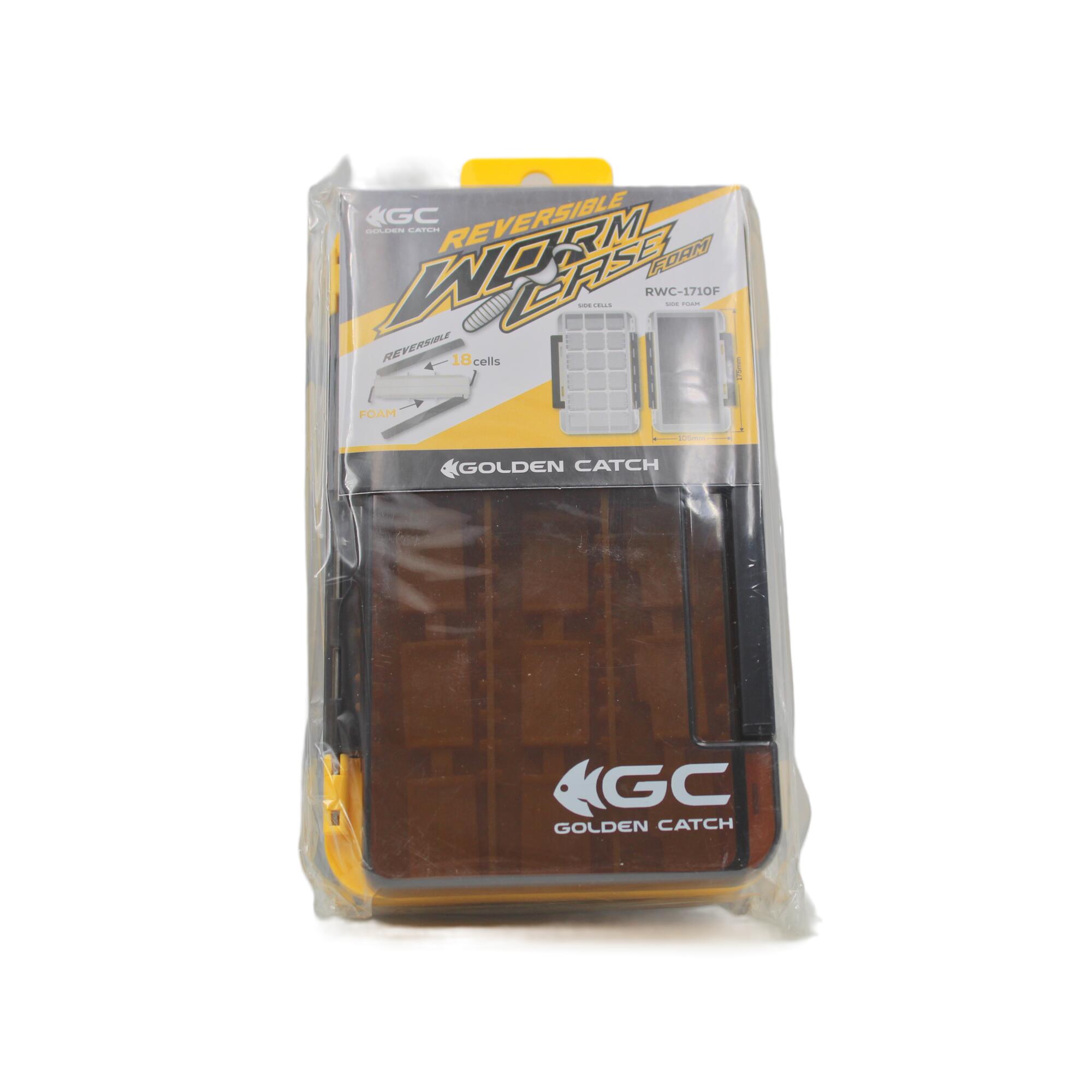 Scatola pesca spinning Golden Catch RVC1710F trasparente 17,5x10,5cm bifacciale 5/6