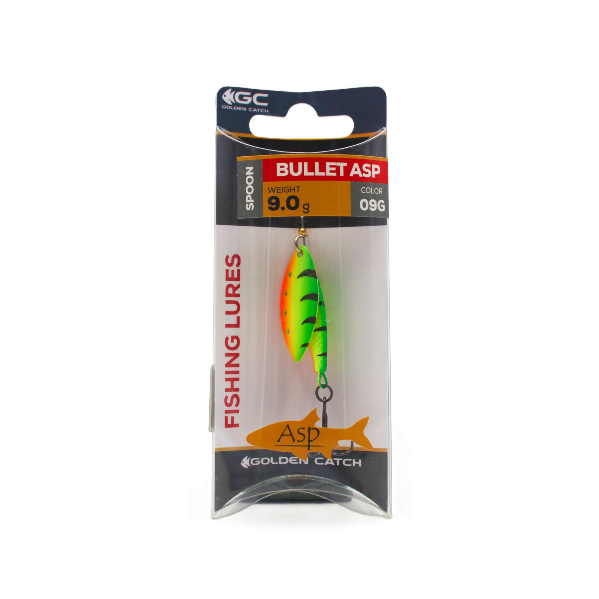 Cucchiaino rotante pesca spinning Golden Catch BULLET ASP silver 9g 35mm 2/2