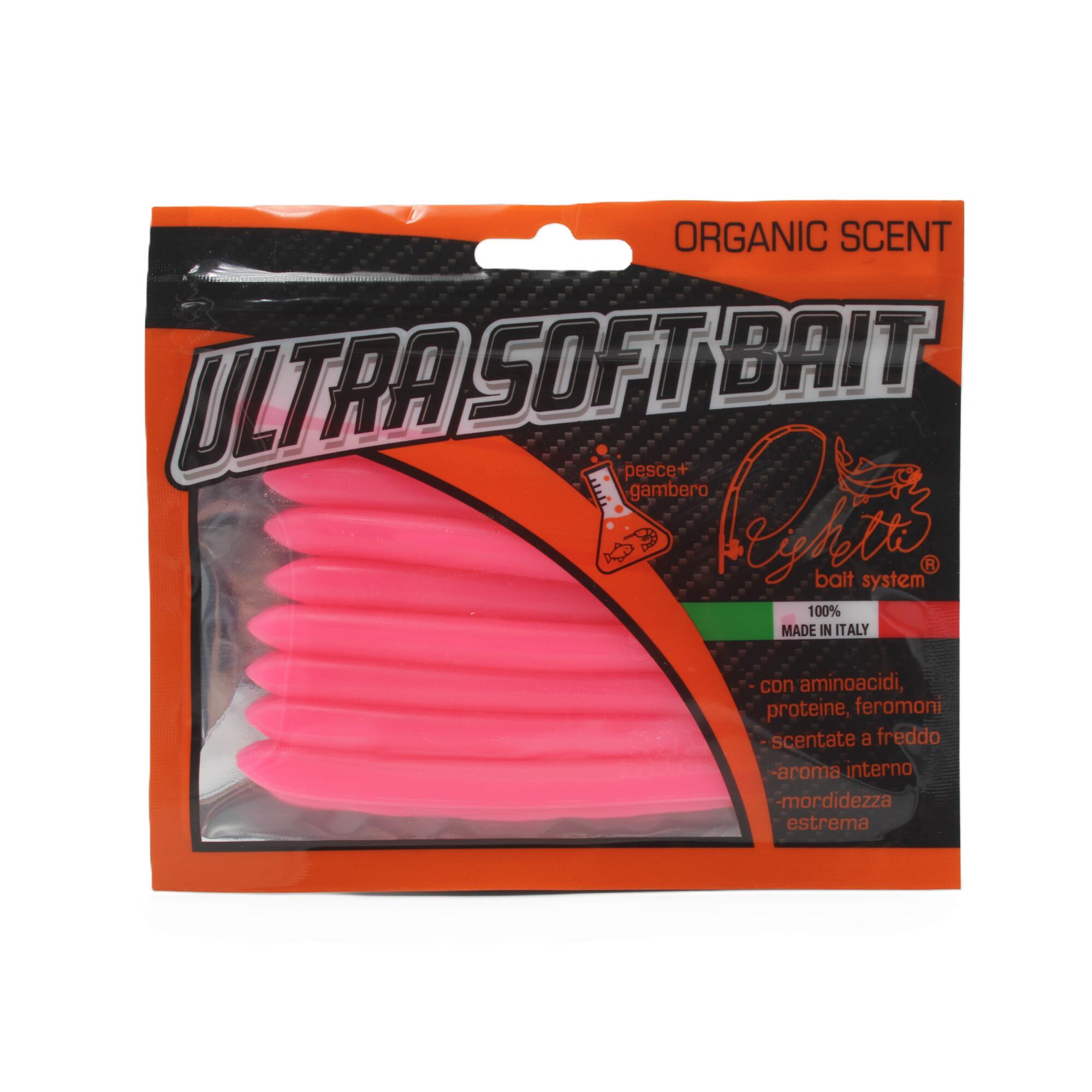 Esca siliconica Righetti Baits Stickworm bubblegum 8,5cm scentata feromoni 2/3