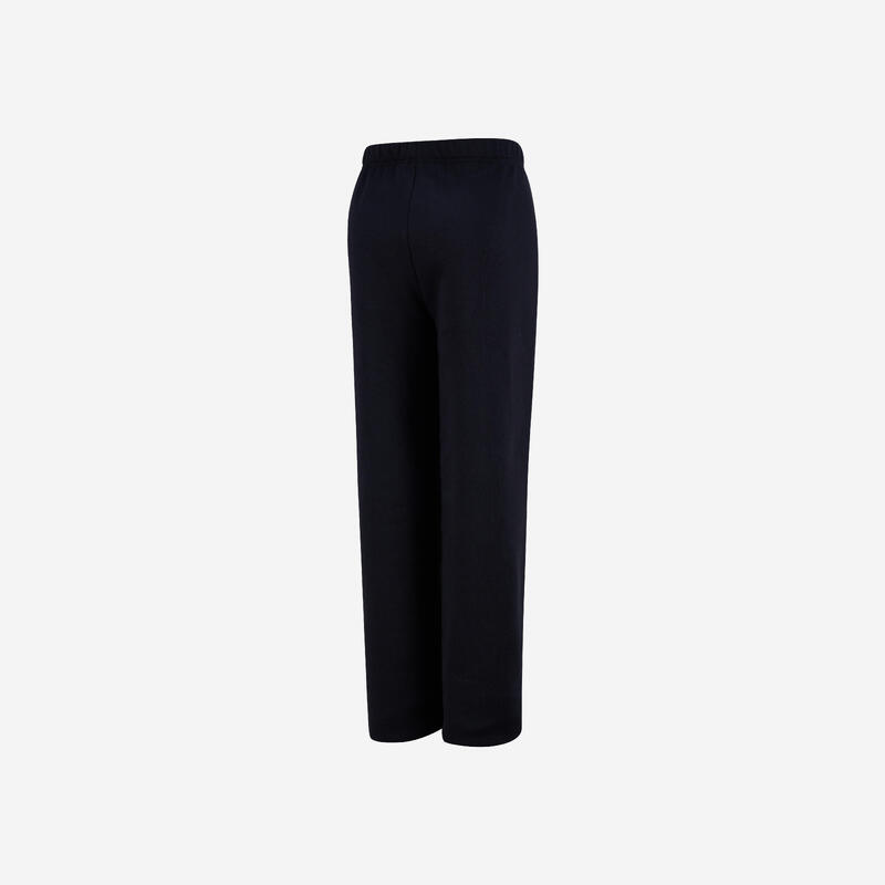 Pantalon de jogging călduros din fleece, negru, copii