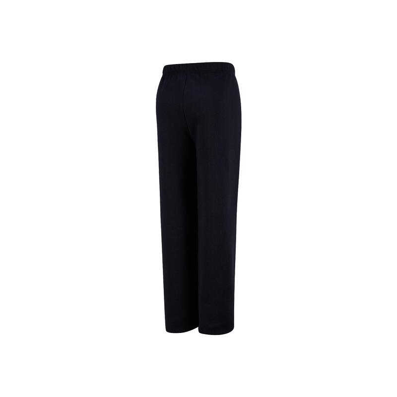 Pantalon de jogging călduros din fleece, negru, copii