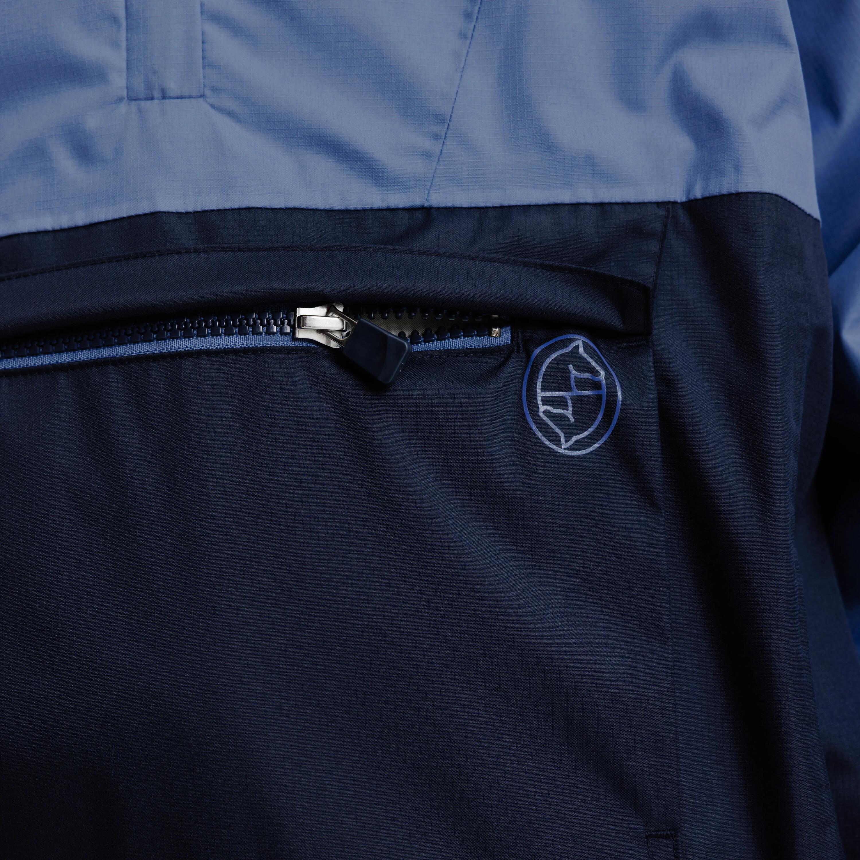 Veste coupe-vent imperméable junior - Bleu comète 7/10