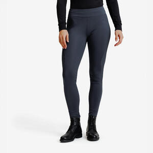 Leggings Equitación Mujer Gris Cálidos Invierno Badanas Silicona