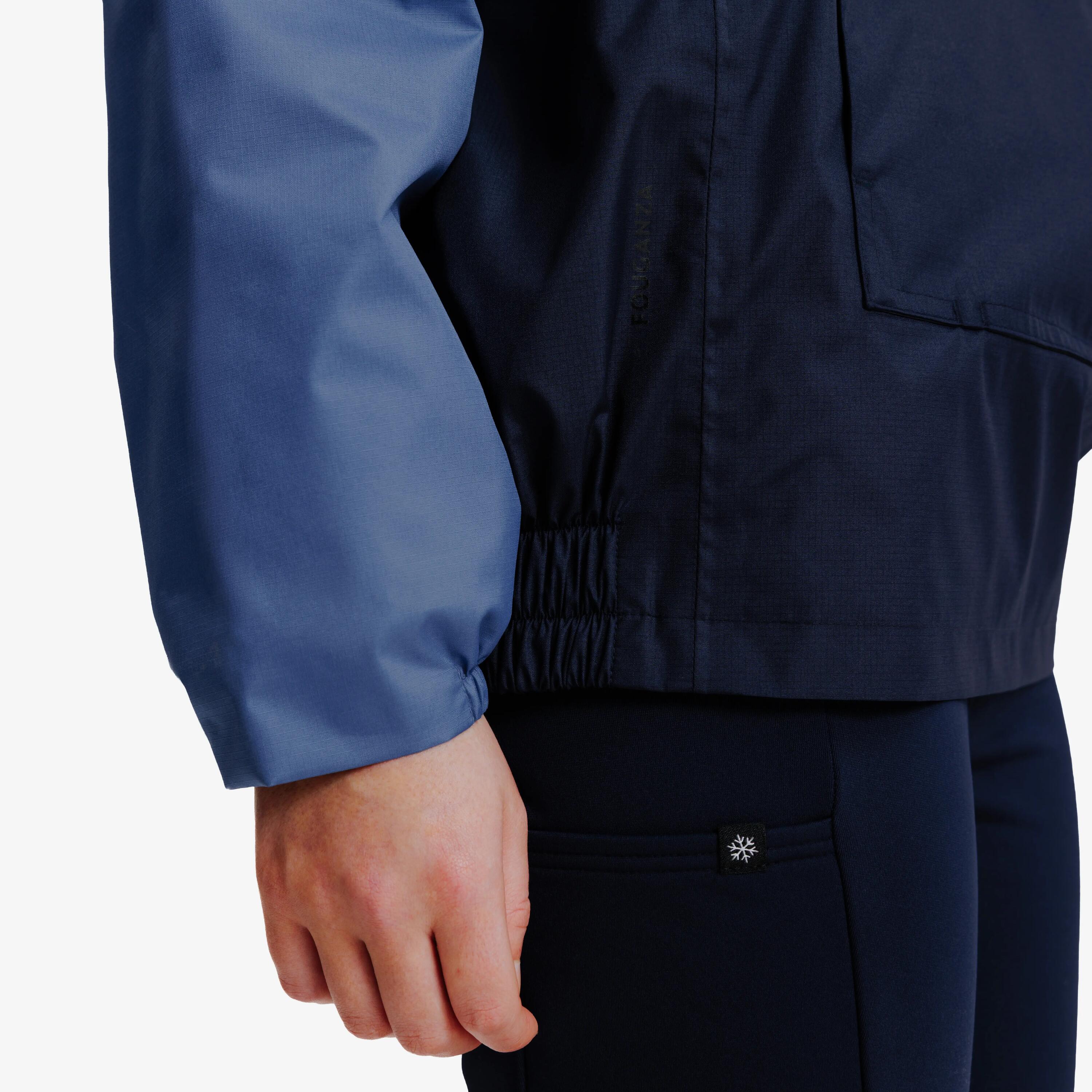 Veste coupe-vent imperméable junior - Bleu comète 9/10