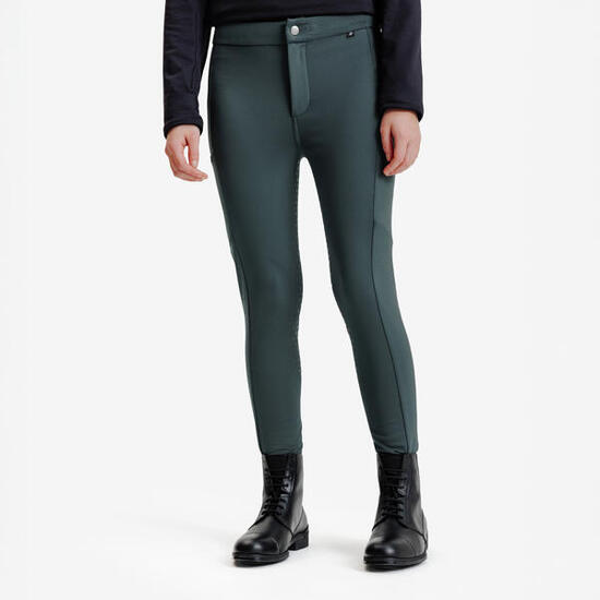 Pantaloni equitazione WARM full grip inverno verdi