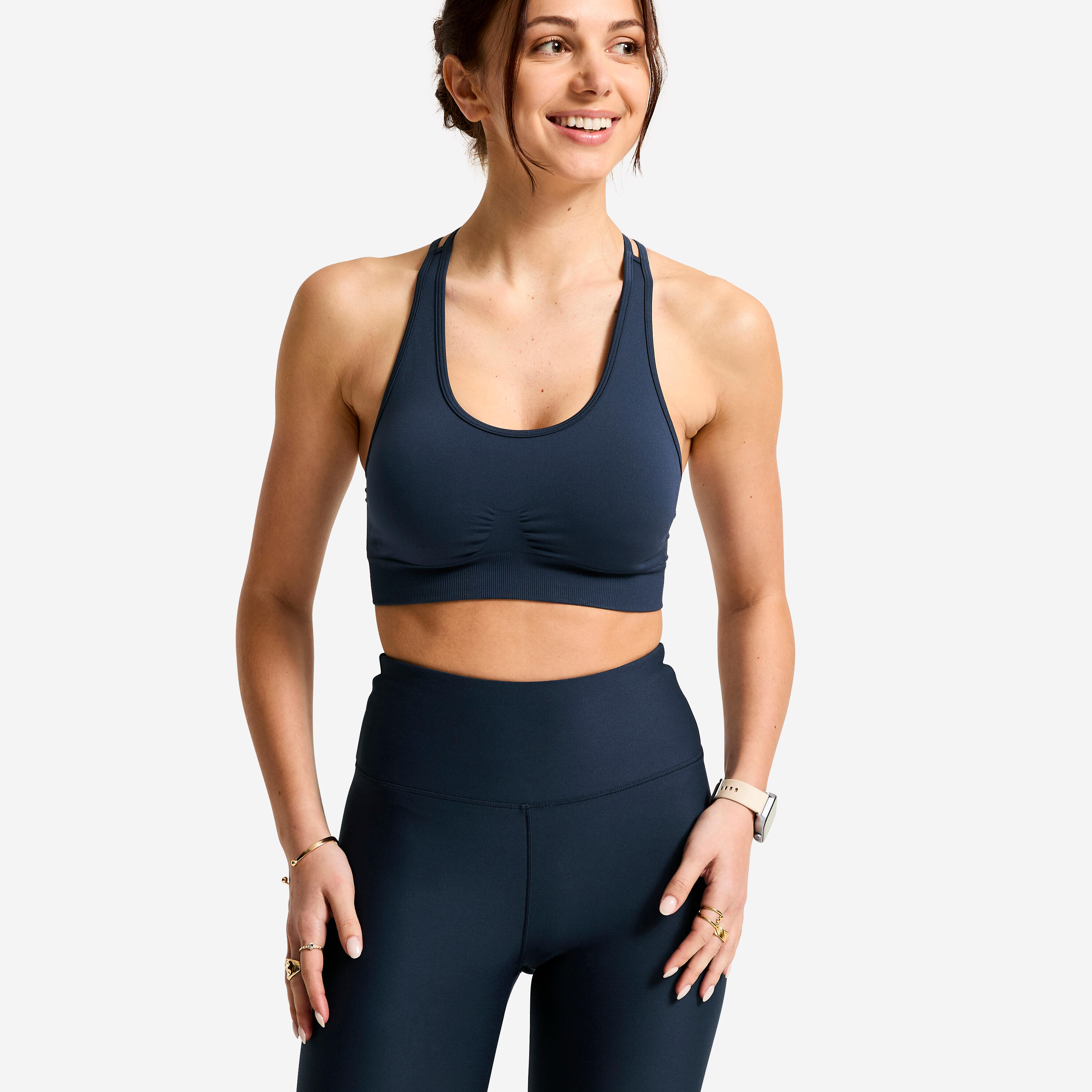 TOP DE YOGA MULHER AZUL ESCURO 5/7