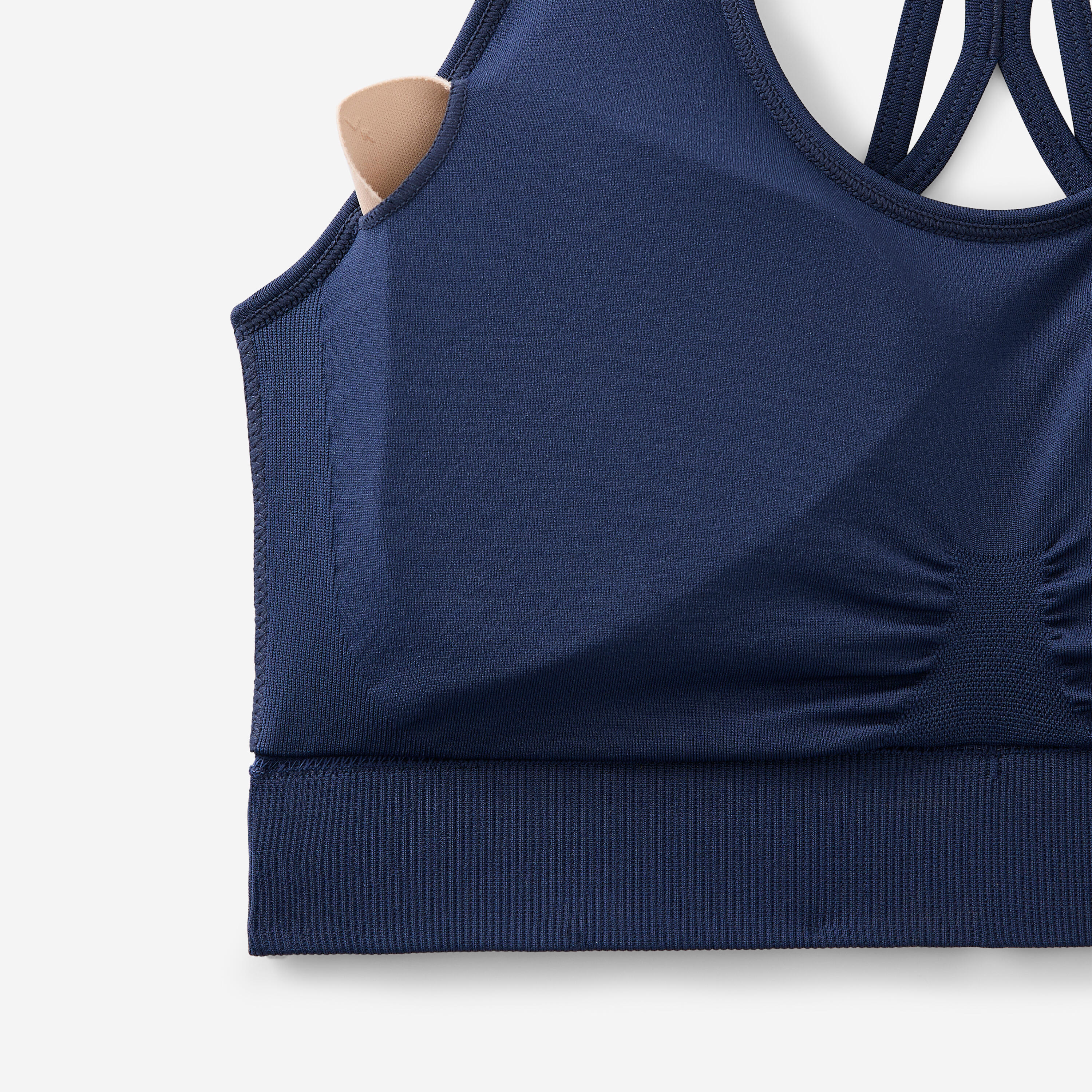 TOP DE YOGA MULHER AZUL ESCURO 7/7