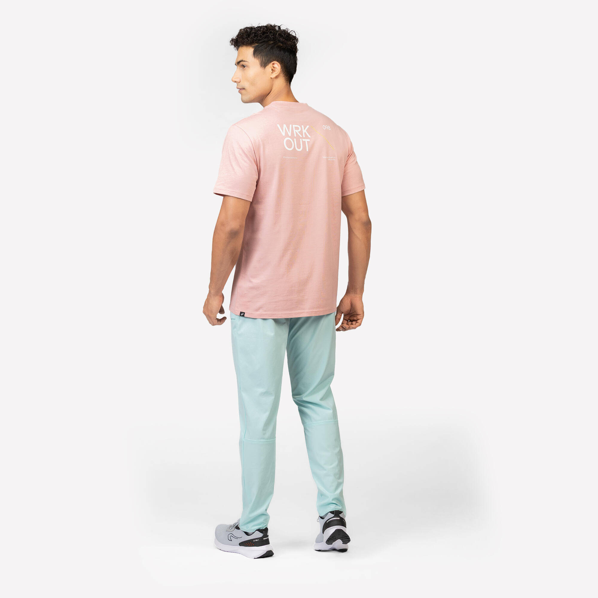 Men's Regular Cotton Fitness T-Shirt - Brown -  3