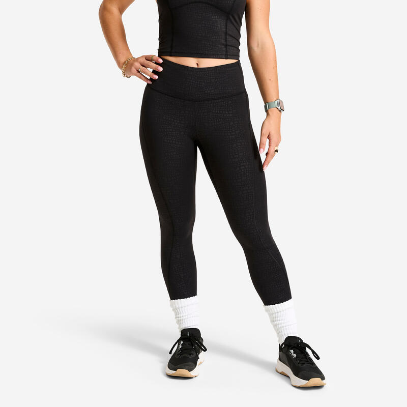 Colanți de sport cu talie înaltă, modelatori, Gri Damă