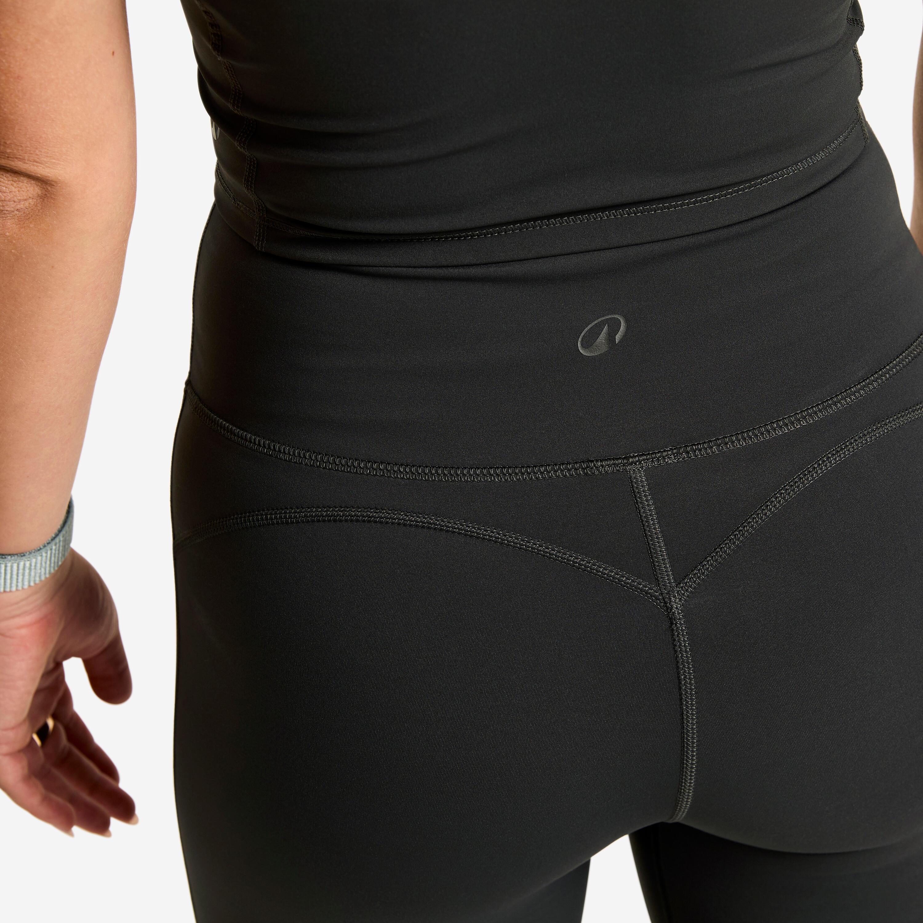 Legging de sport flare et taille haute femme, gris 5/13