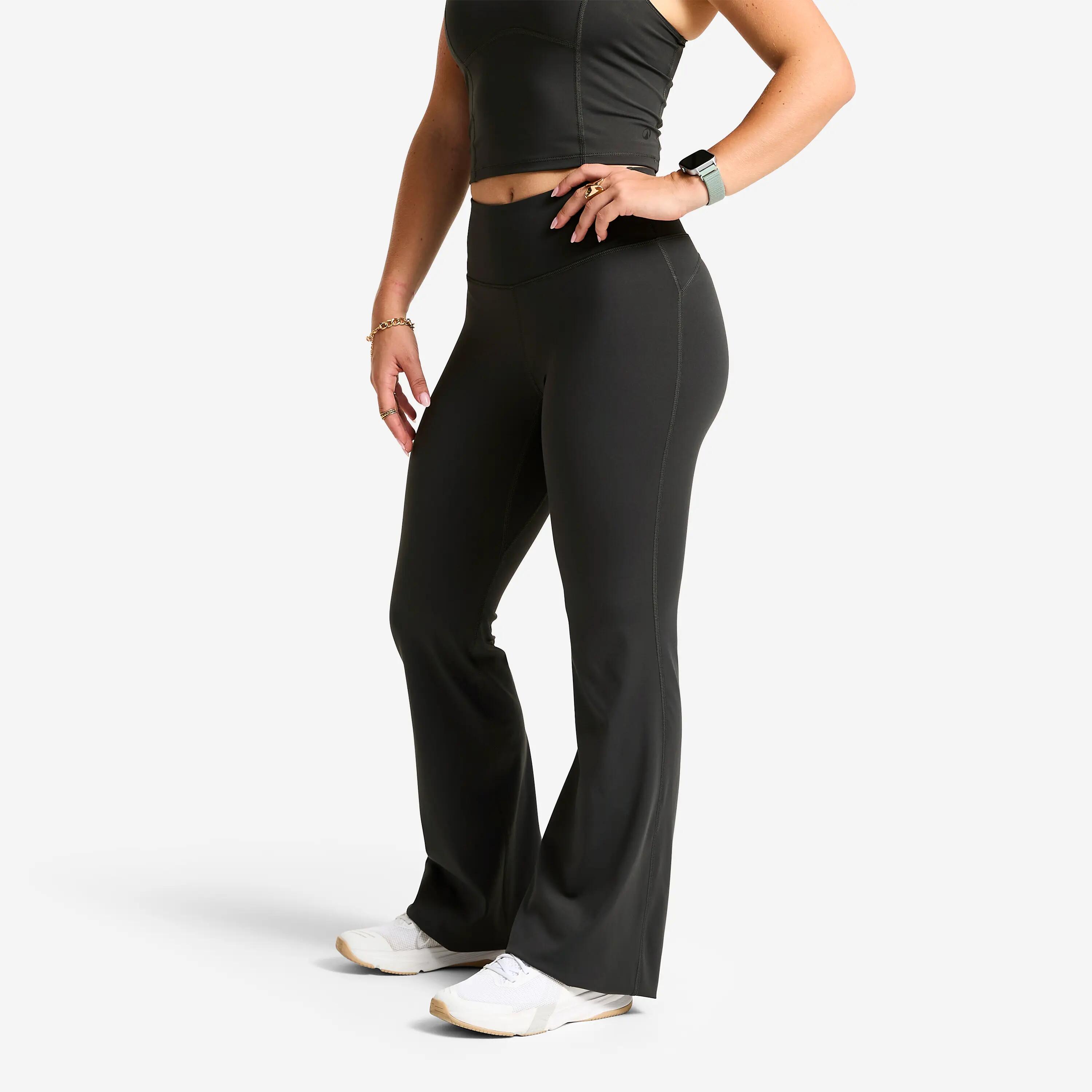 Women's high-waisted flared sports leggings,  Shape grey -  5