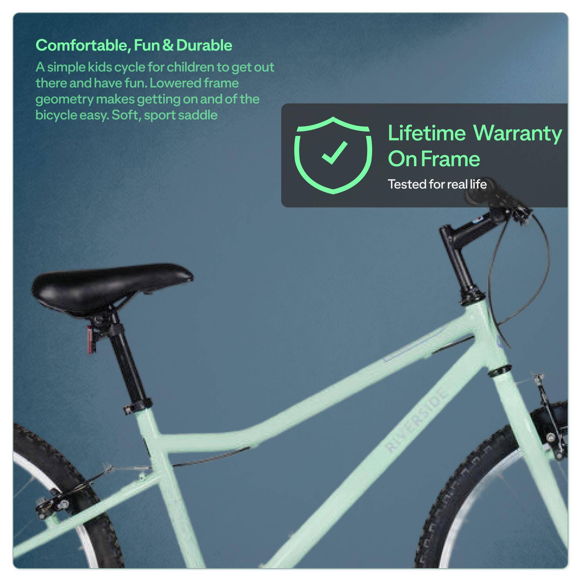 Riverside 24" Single-Speed Cycle for Kids 8-12 Year Old - Mint Green -  4