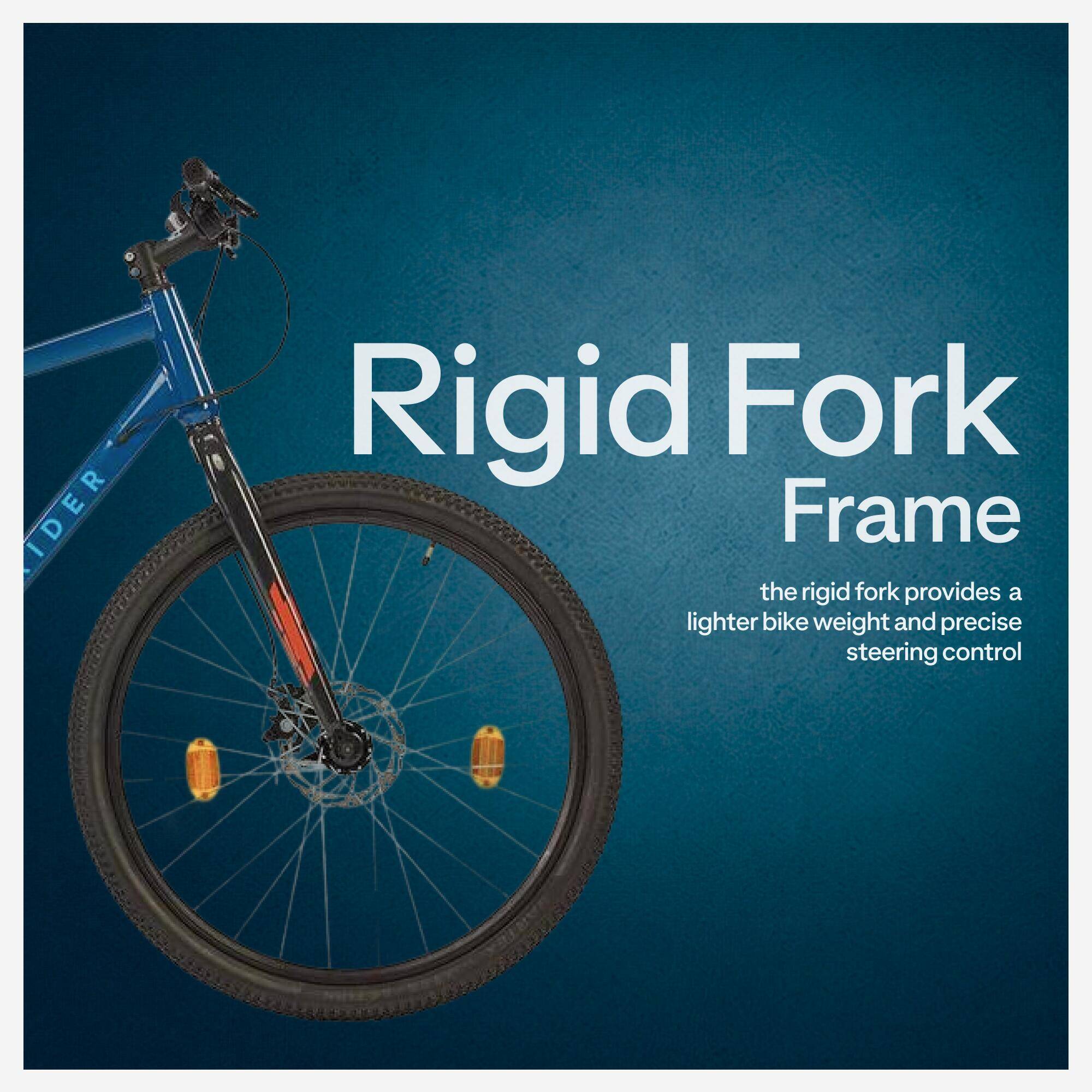 Rockrider Explore 30 7-Gear V-Brake All Terrain Mountain Bike - Ocean Blue -  5