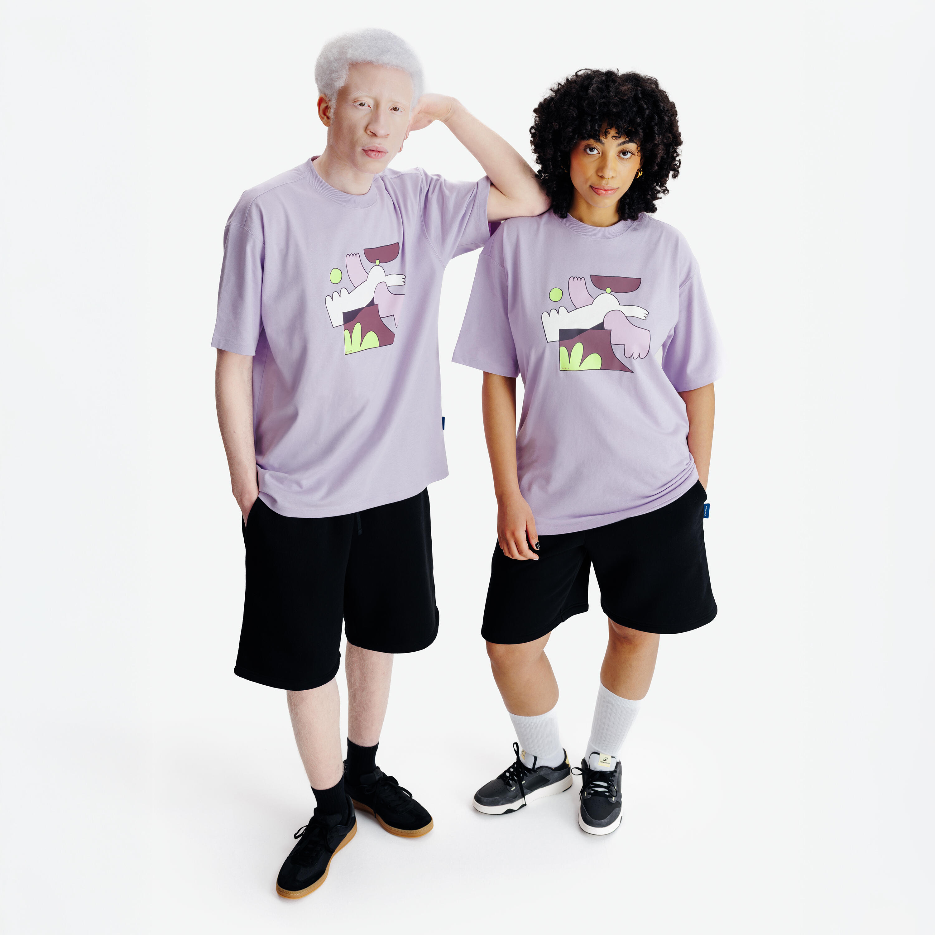 Unisex graphic T-shirt, Elementals - Lilac