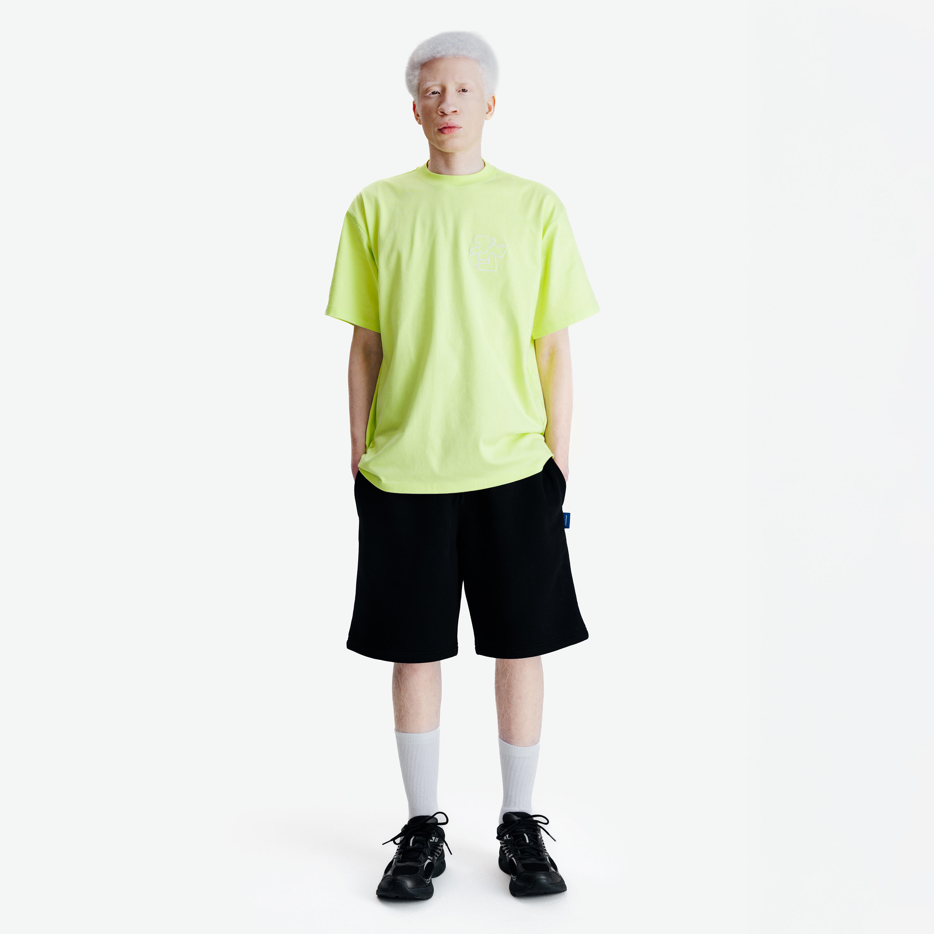 T-Shirt de Desporto Mulher/Homem Elementals Grafismo Amarelo 3/6