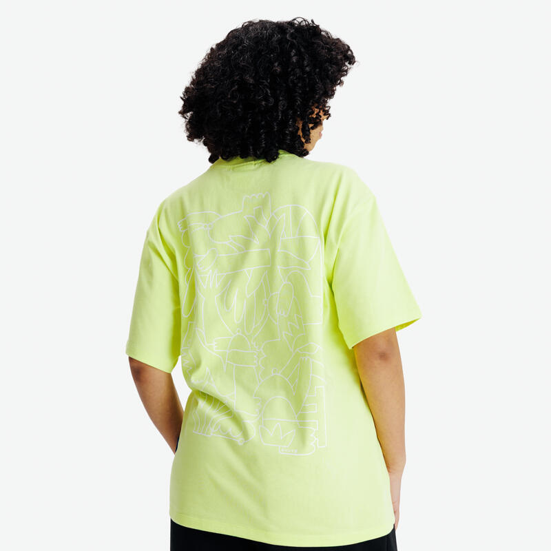 Tricou cu imprimeu, Elementals, galben, Adulți