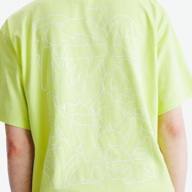 Tricou cu imprimeu, Elementals, galben, Adulți