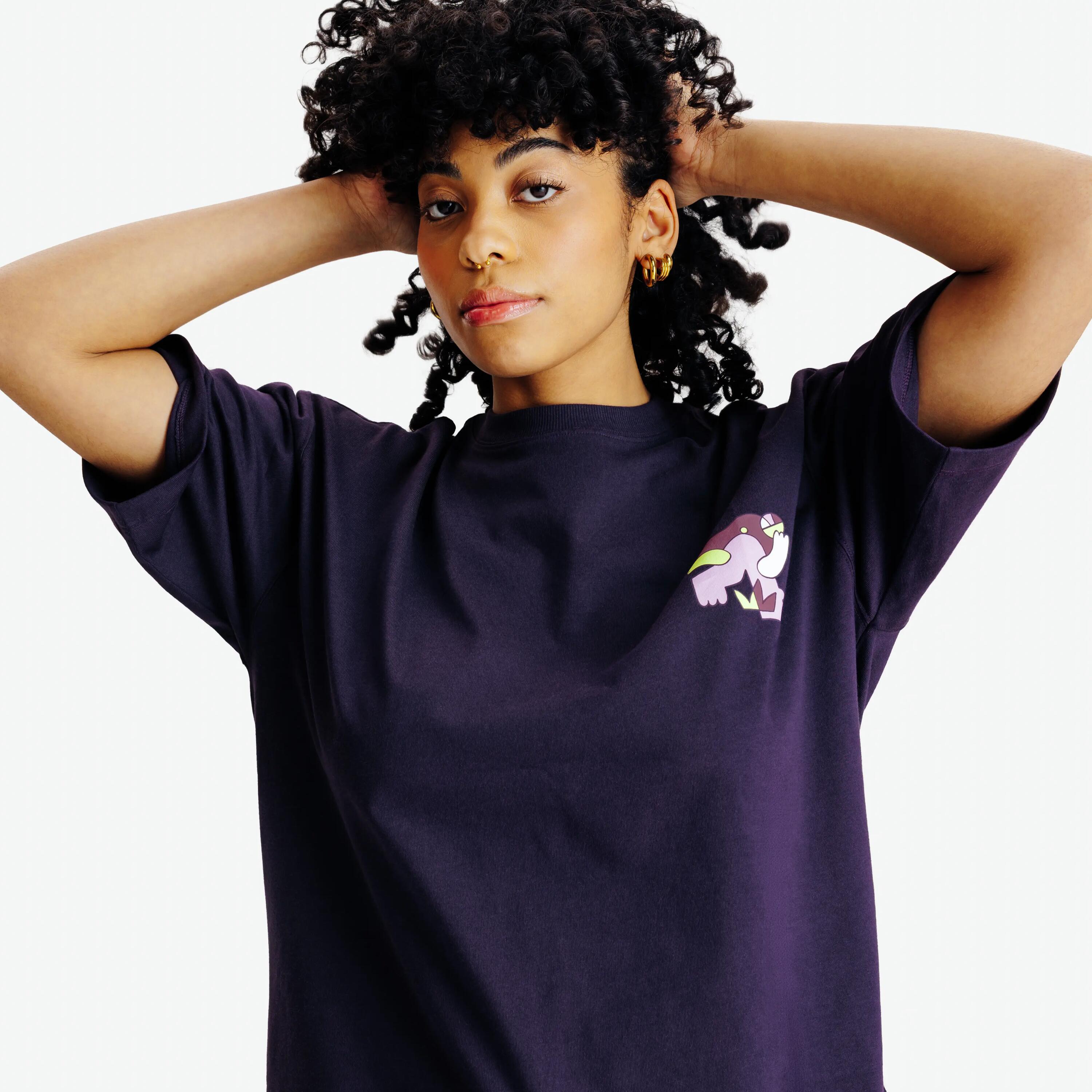 Tricou sport Elementals Mov Adulți 15/19