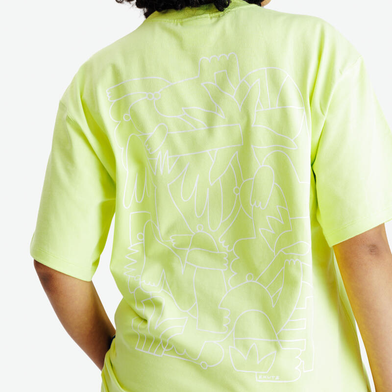 Tricou cu imprimeu, Elementals, galben, Adulți