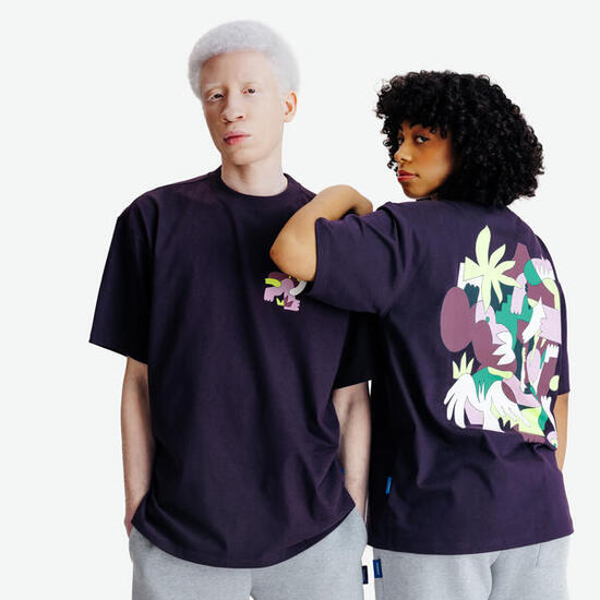 T-shirt graphique mixte, Elementals, violet