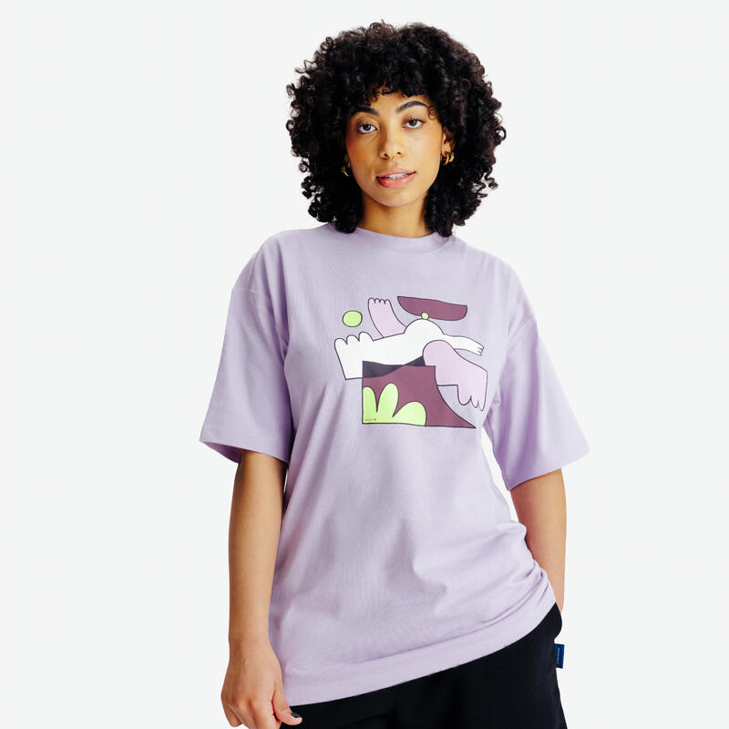 Tricou Elementals Relax Lila Adulți