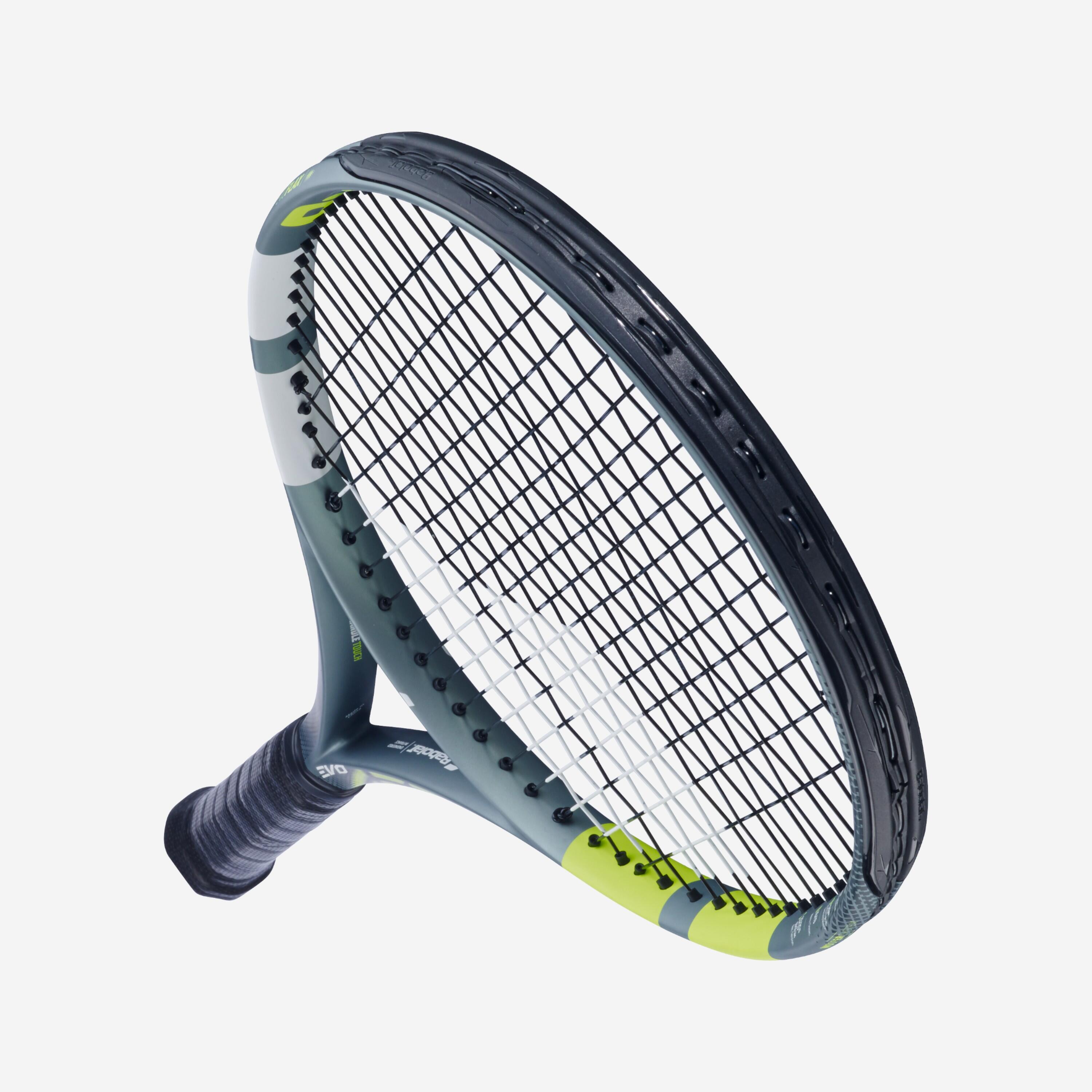 Raquette de tennis adulte cordée, Babolat evo aero gen2 275g gris jaune 6/6