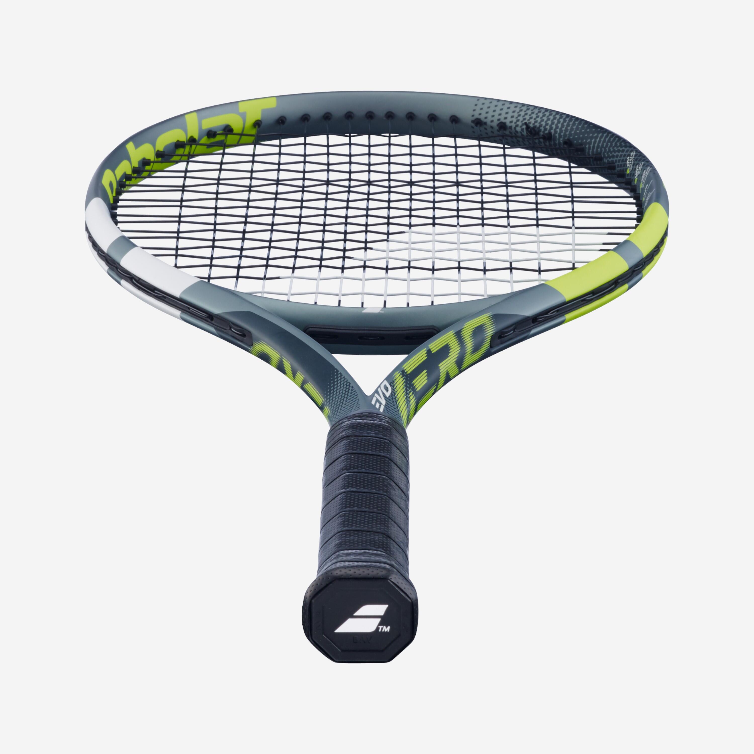 Raquette de tennis adulte cordée, Babolat evo aero gen2 275g gris jaune 4/6