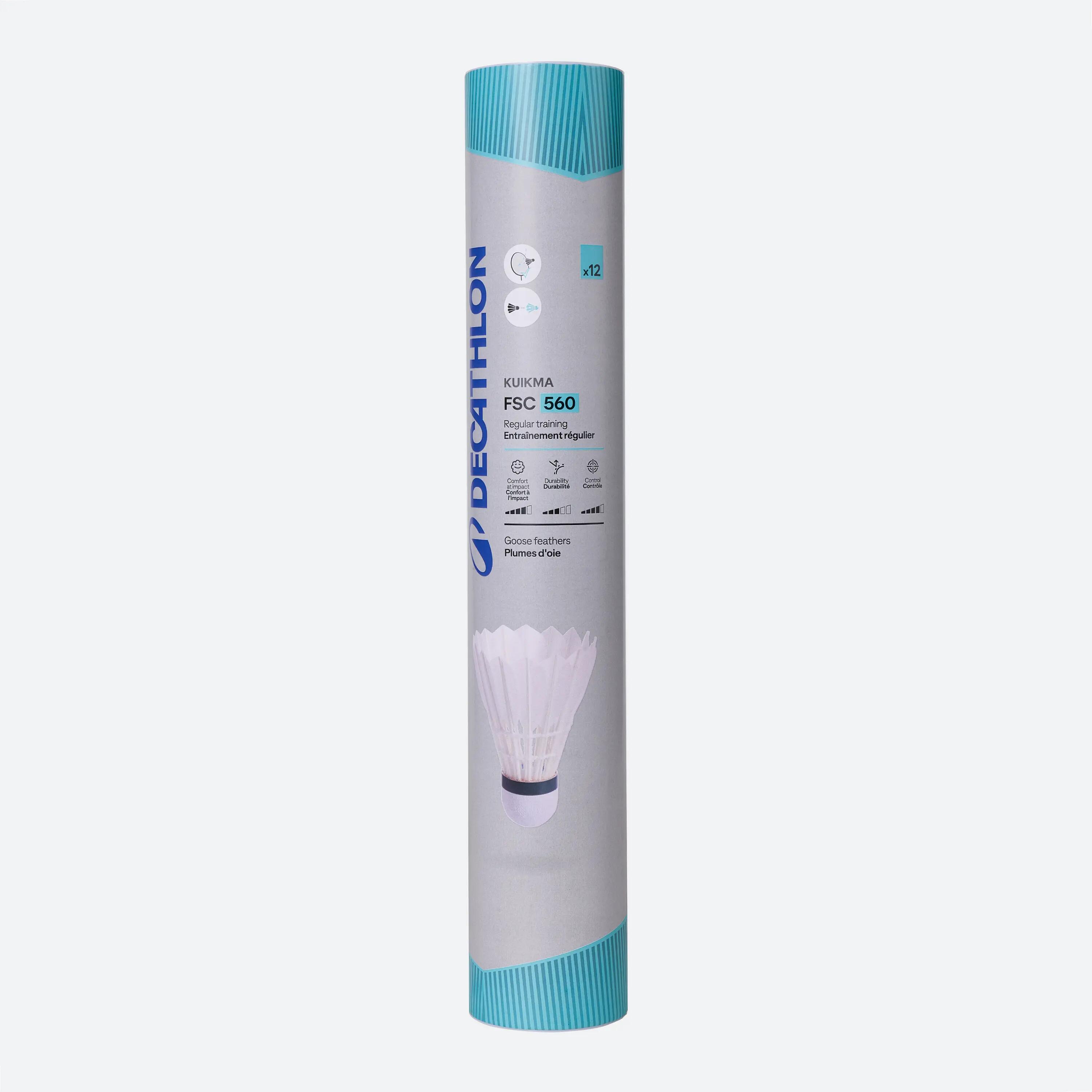 Badmintonové péřové míčky FSC 560 Speed 78 12 ks 1/10