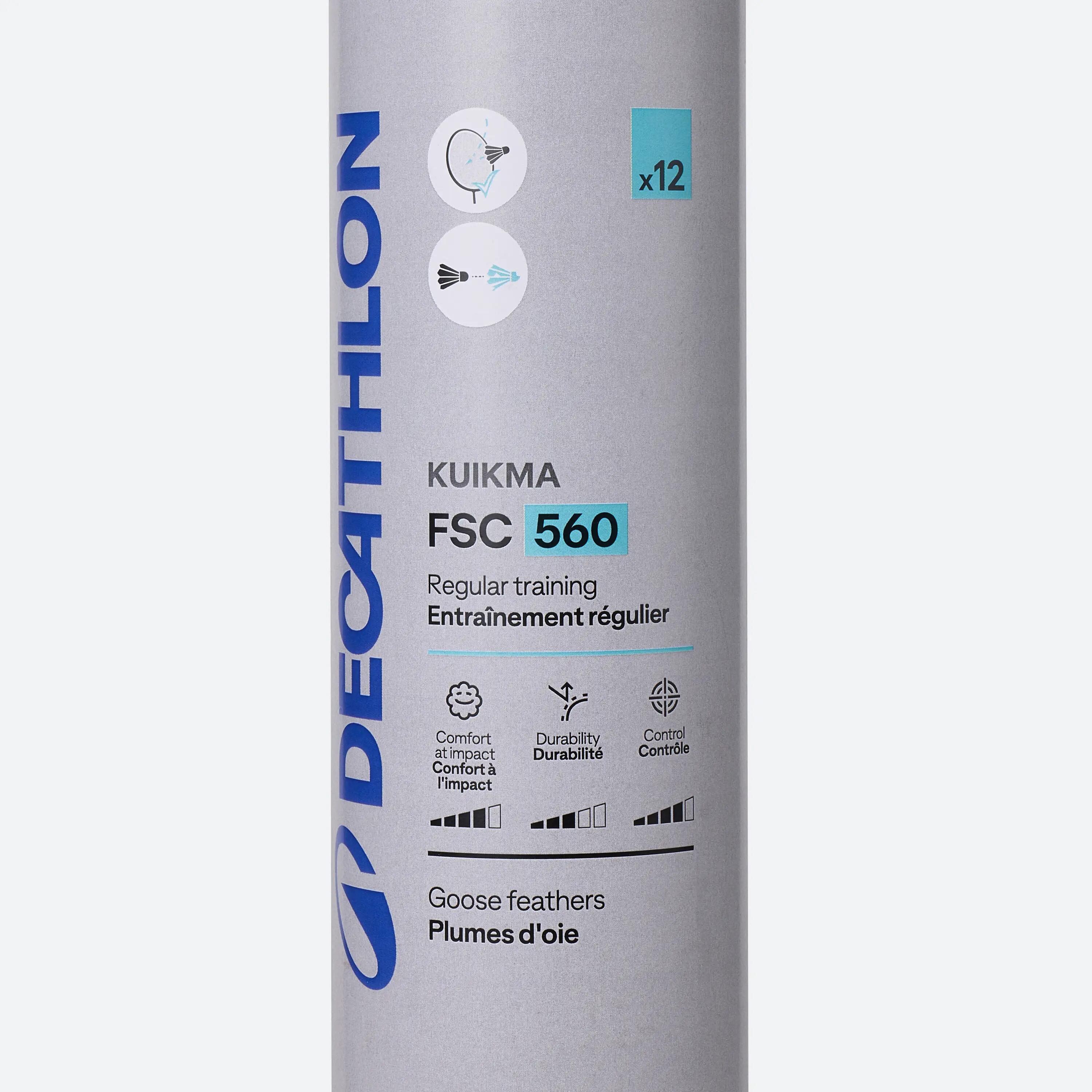 Badmintonové péřové míčky FSC 560 Speed 78 12 ks 6/10
